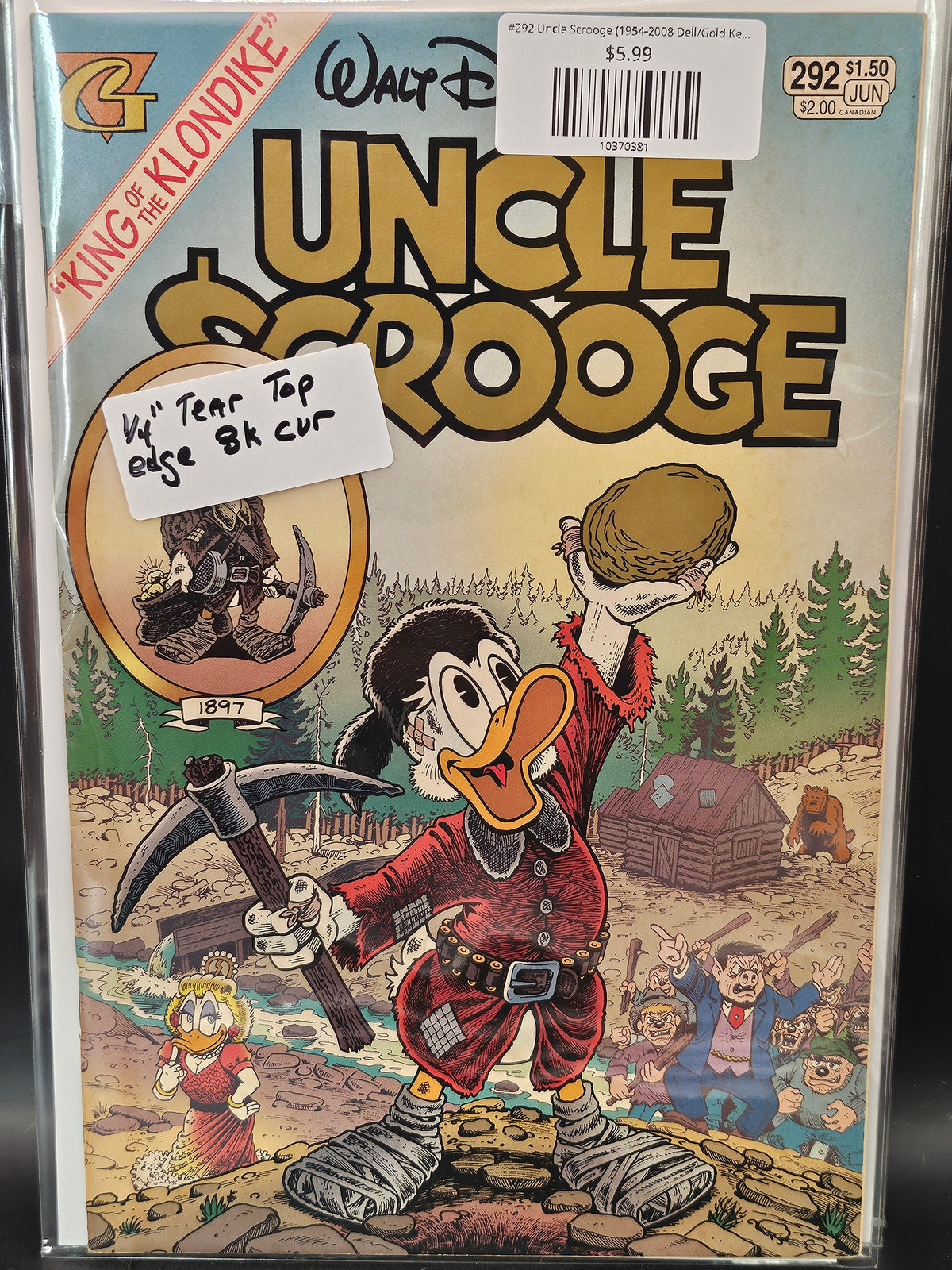 #292 Uncle Scrooge (1954-2008 Dell/Gold Key/Gladstone/Gemstone)