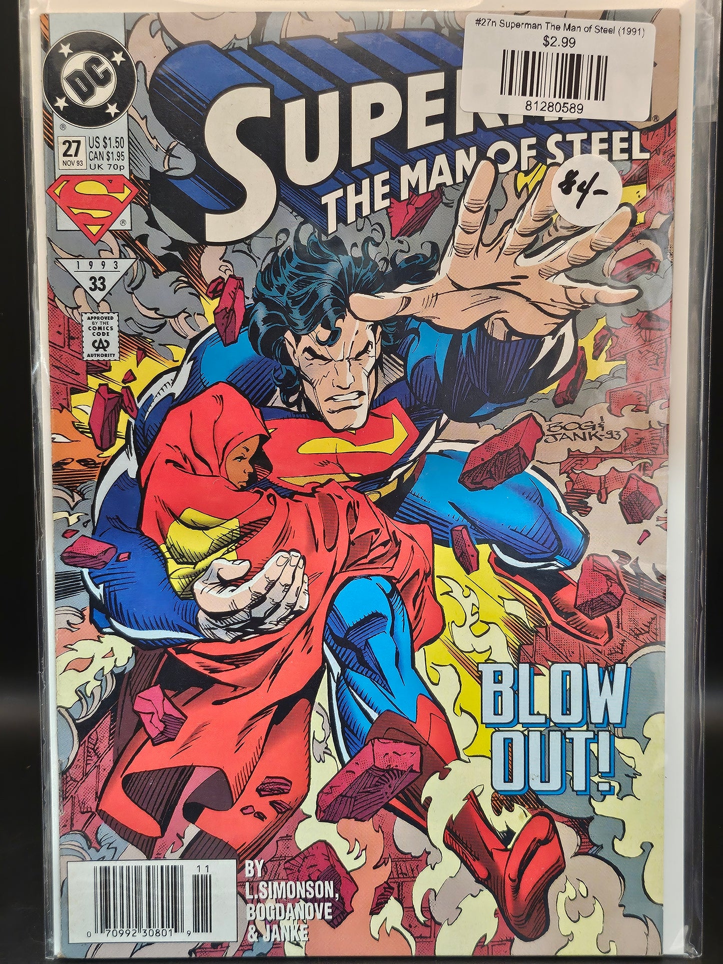#27n Superman The Man of Steel (1991)