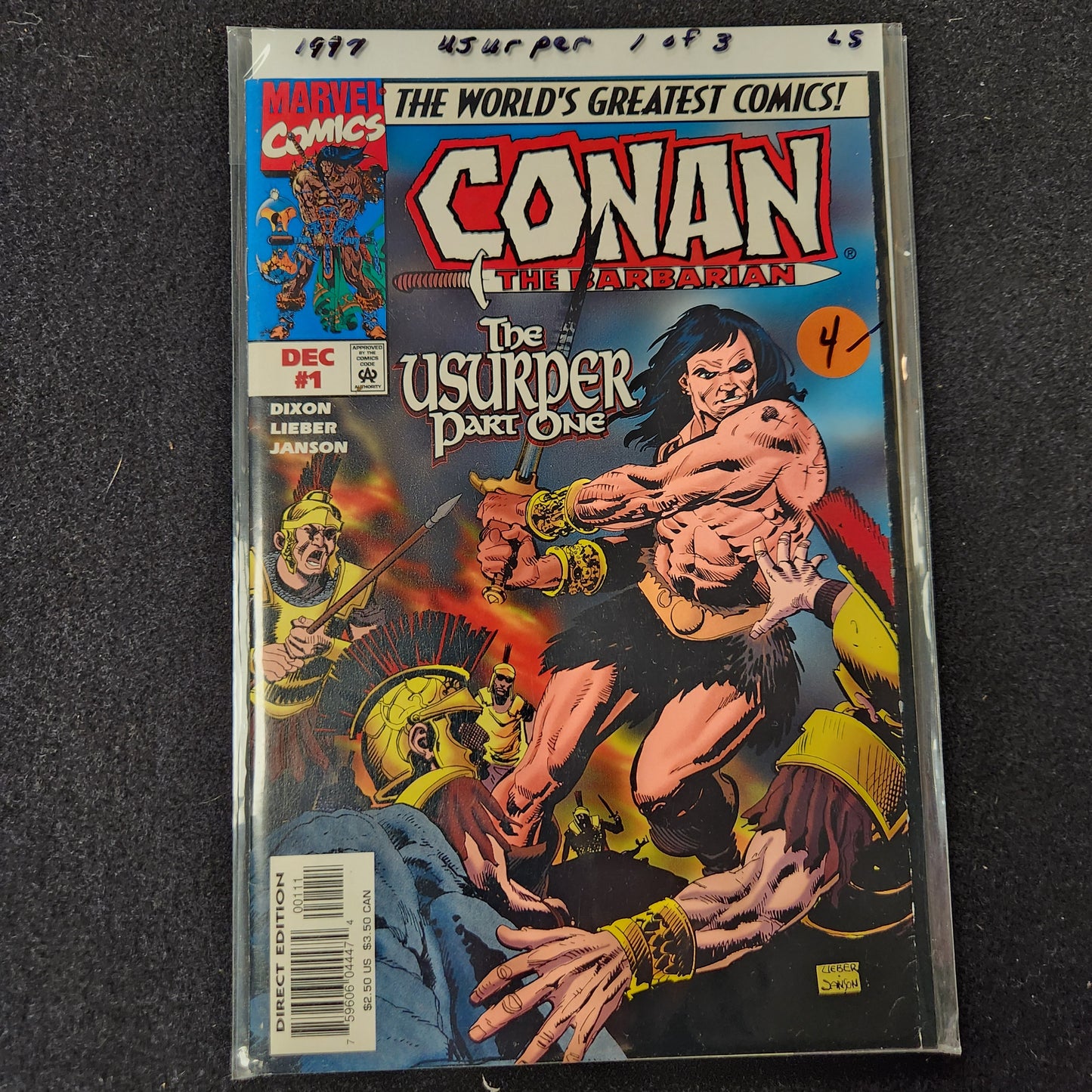 Conan the Usurper – Marvel Comics – 1997–1998 – Volume 1 – Limited Series – #1 of 3