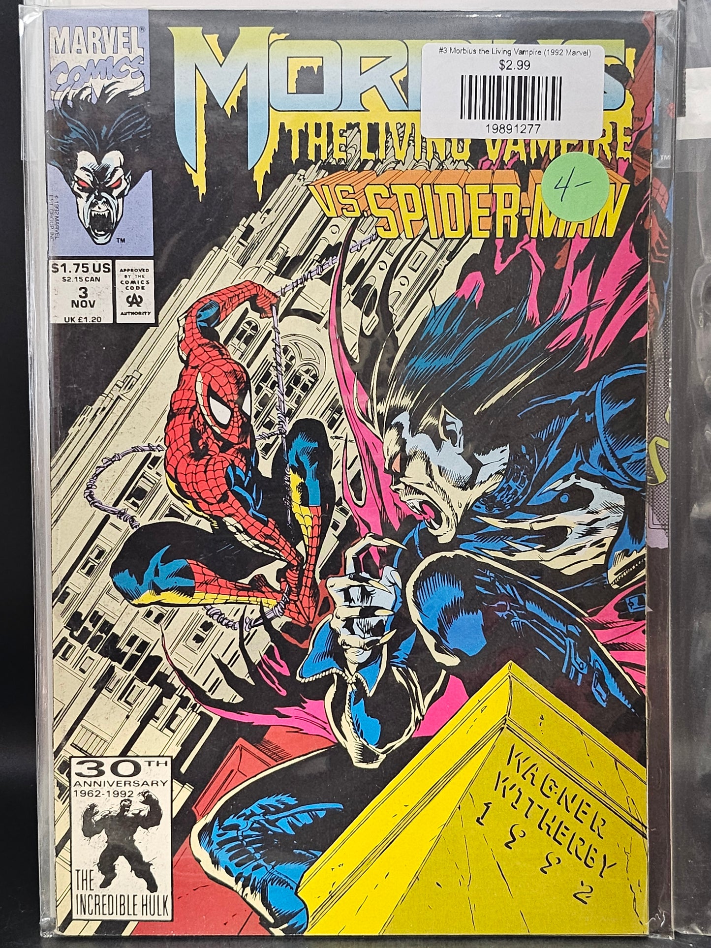 #3 Morbius the Living Vampire (1992 Marvel)