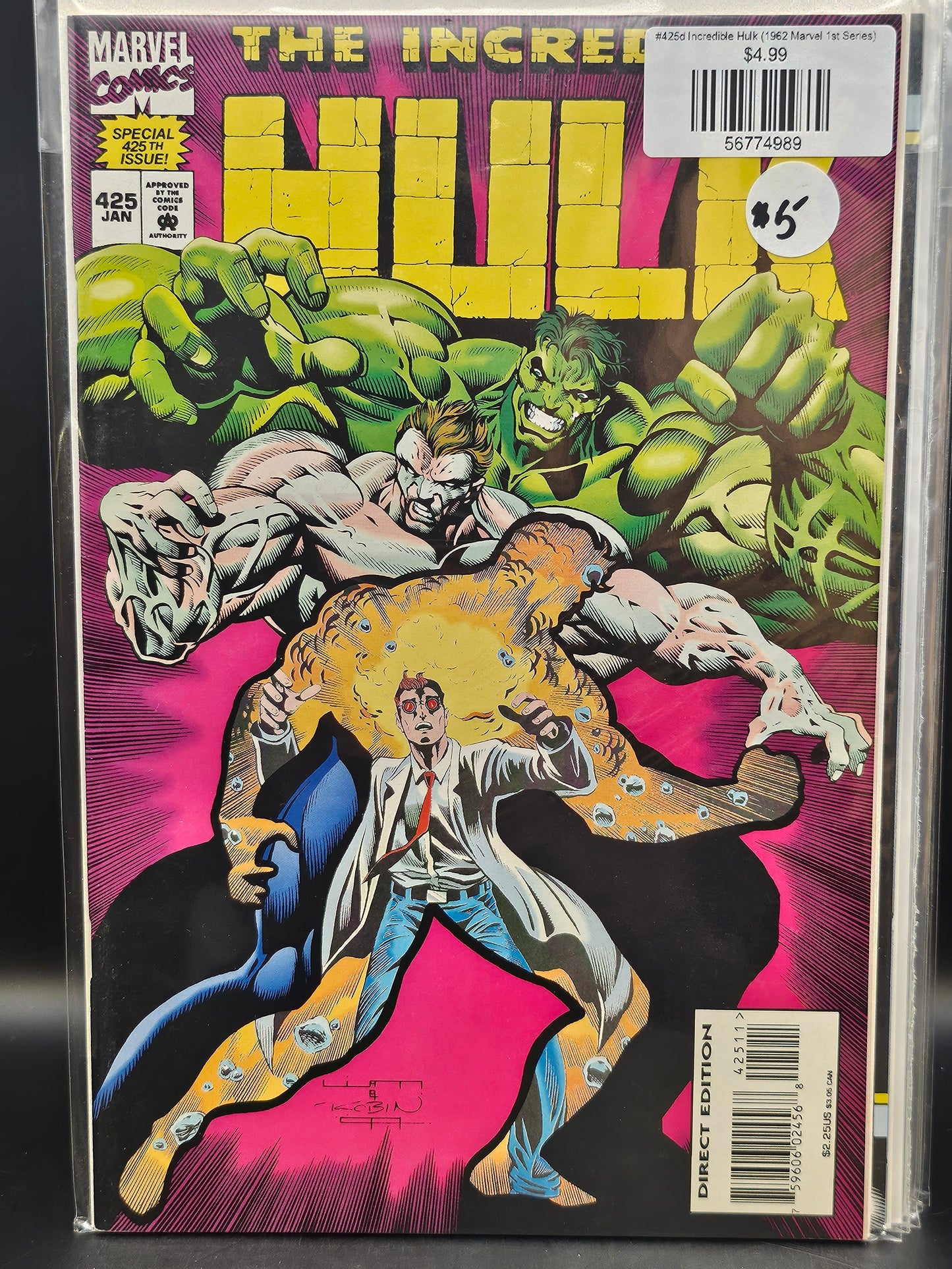 #425d Incredible Hulk (1962 Marvel 1st Series)