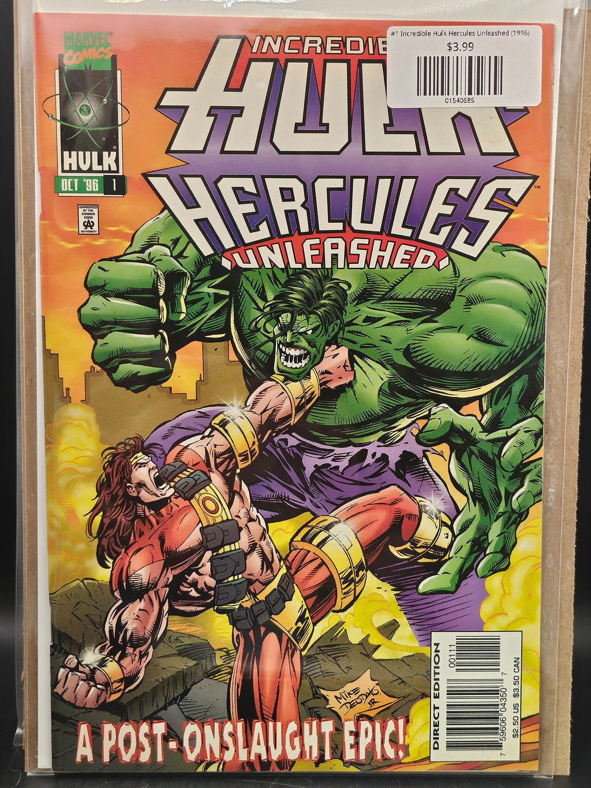 #1 Incredible Hulk Hercules Unleashed (1996)