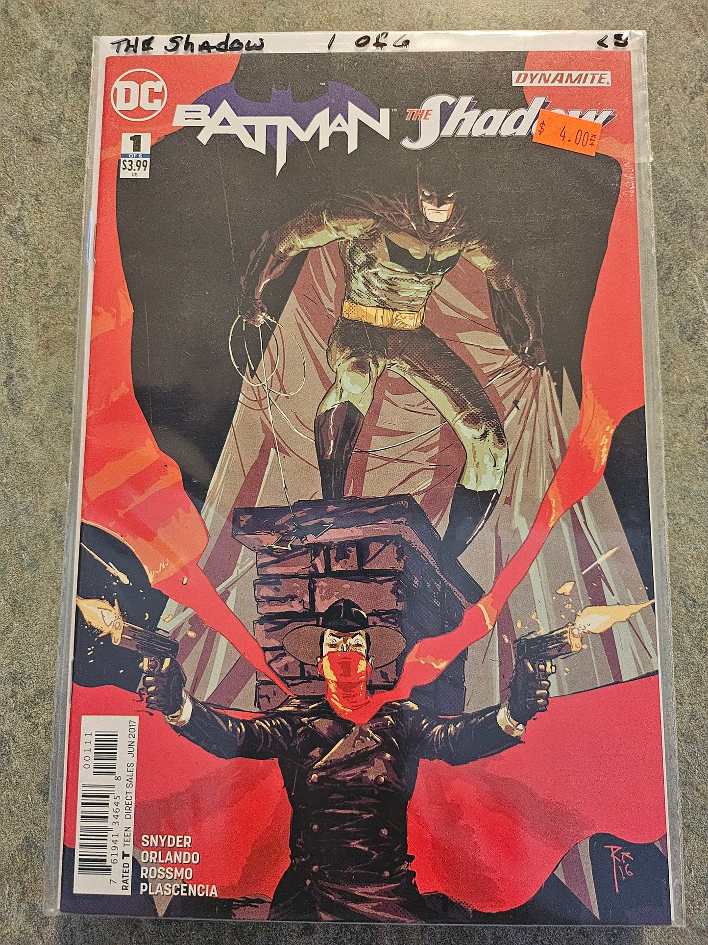Batman/The Shadow – DC Comics / Dynamite – (2017) – Volume 1 – Limited Series – #1 of 6 - Cover A