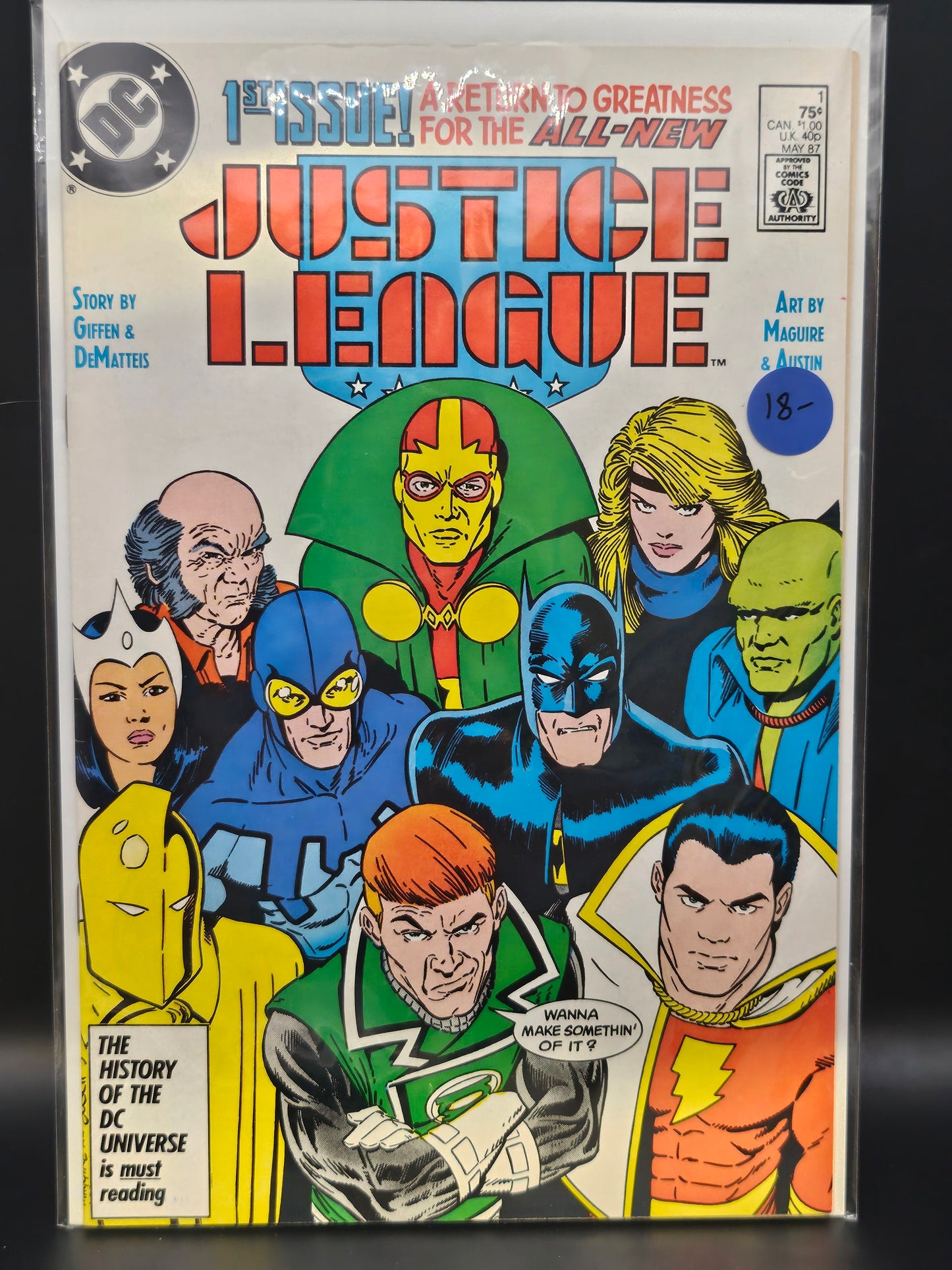#1 Direct- Justice League America (1987)