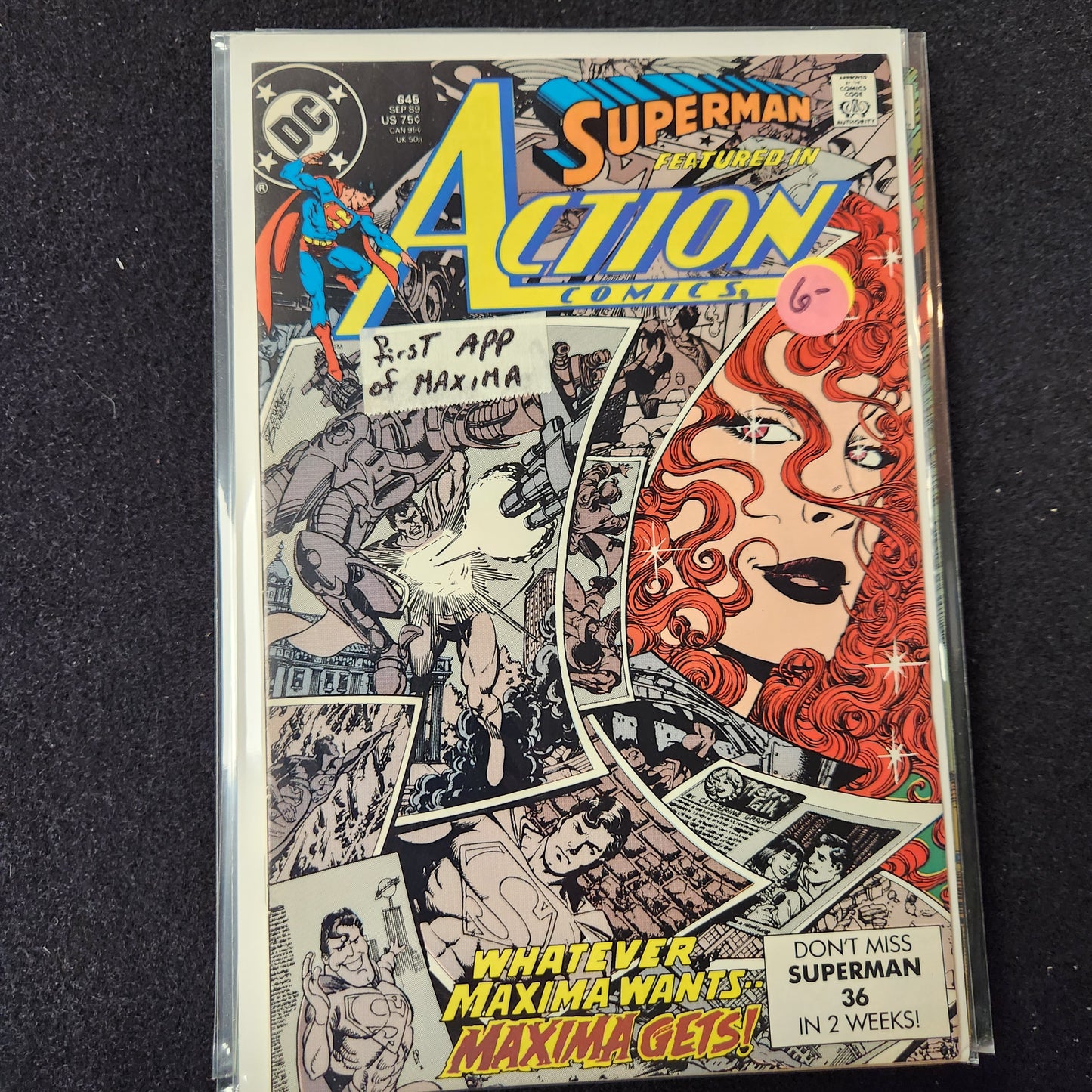 Action Comics #645 - First Appearance of Maxima (DC 1989)