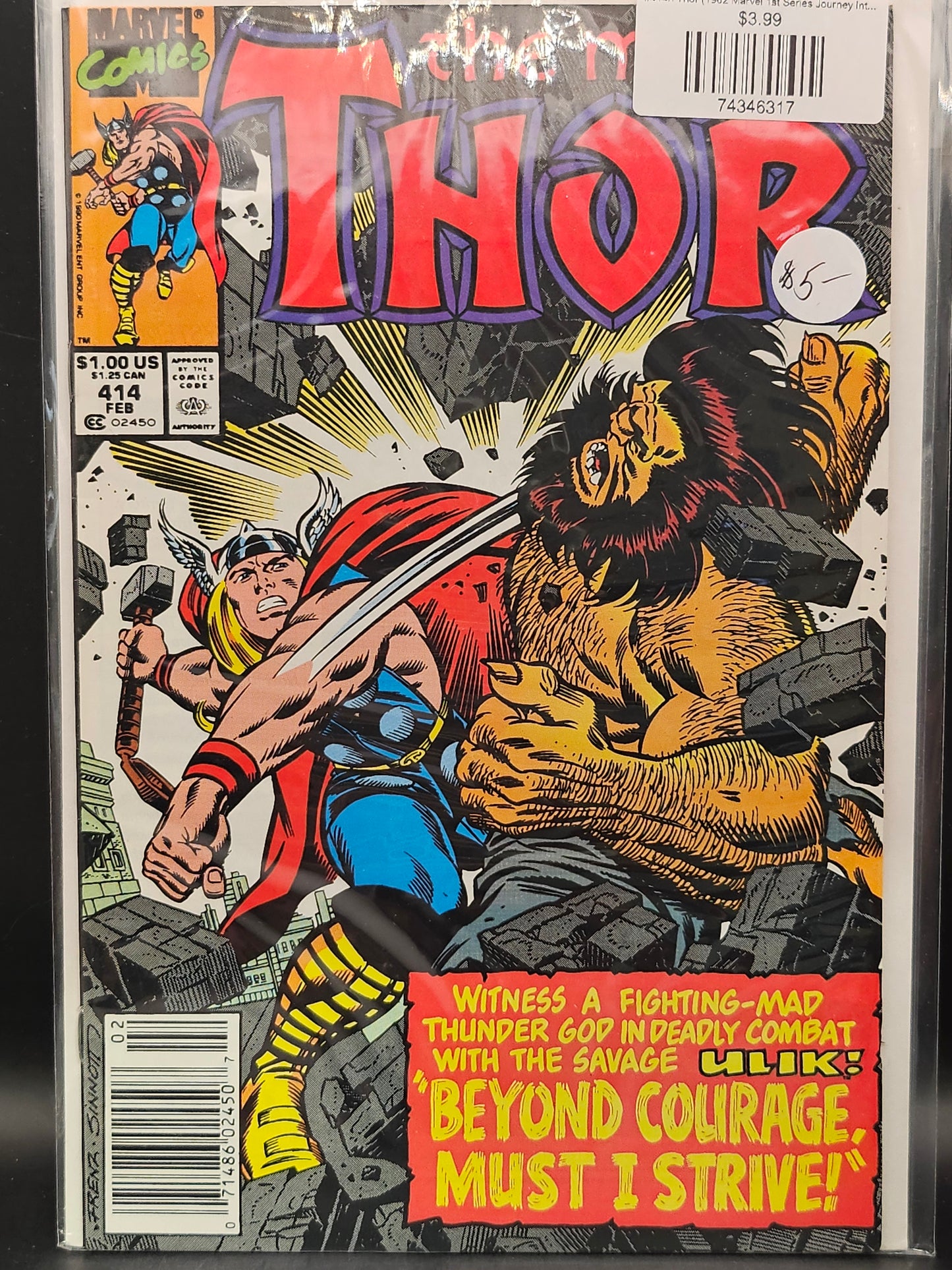 #414n Thor (1962 Marvel 1st Series Journey Into Mystery)