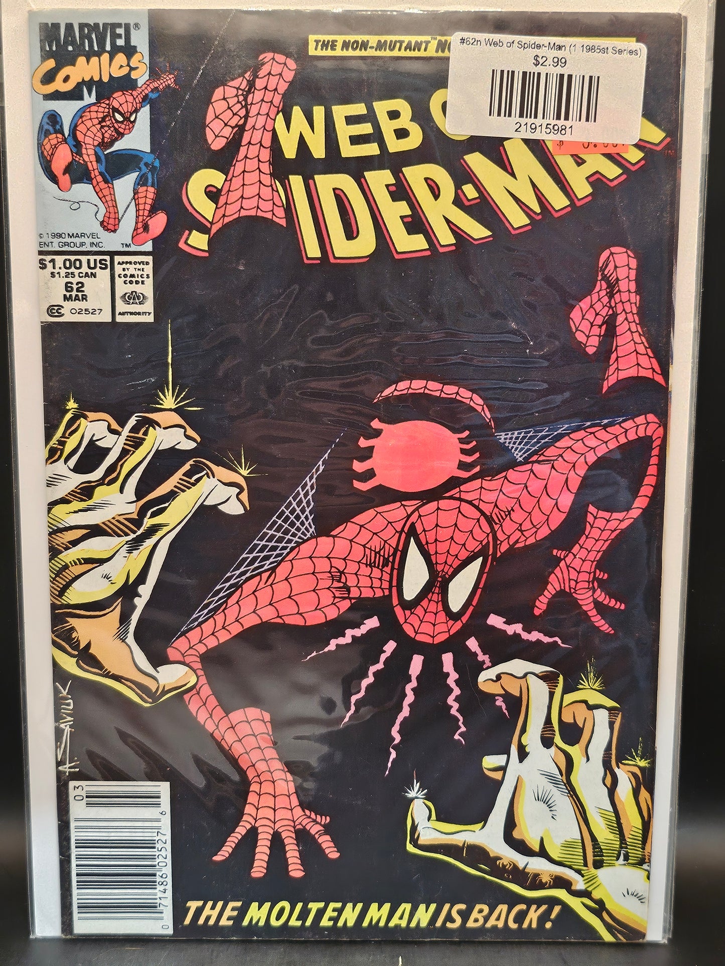 #62n Web of Spider-Man (1985 1st Series)