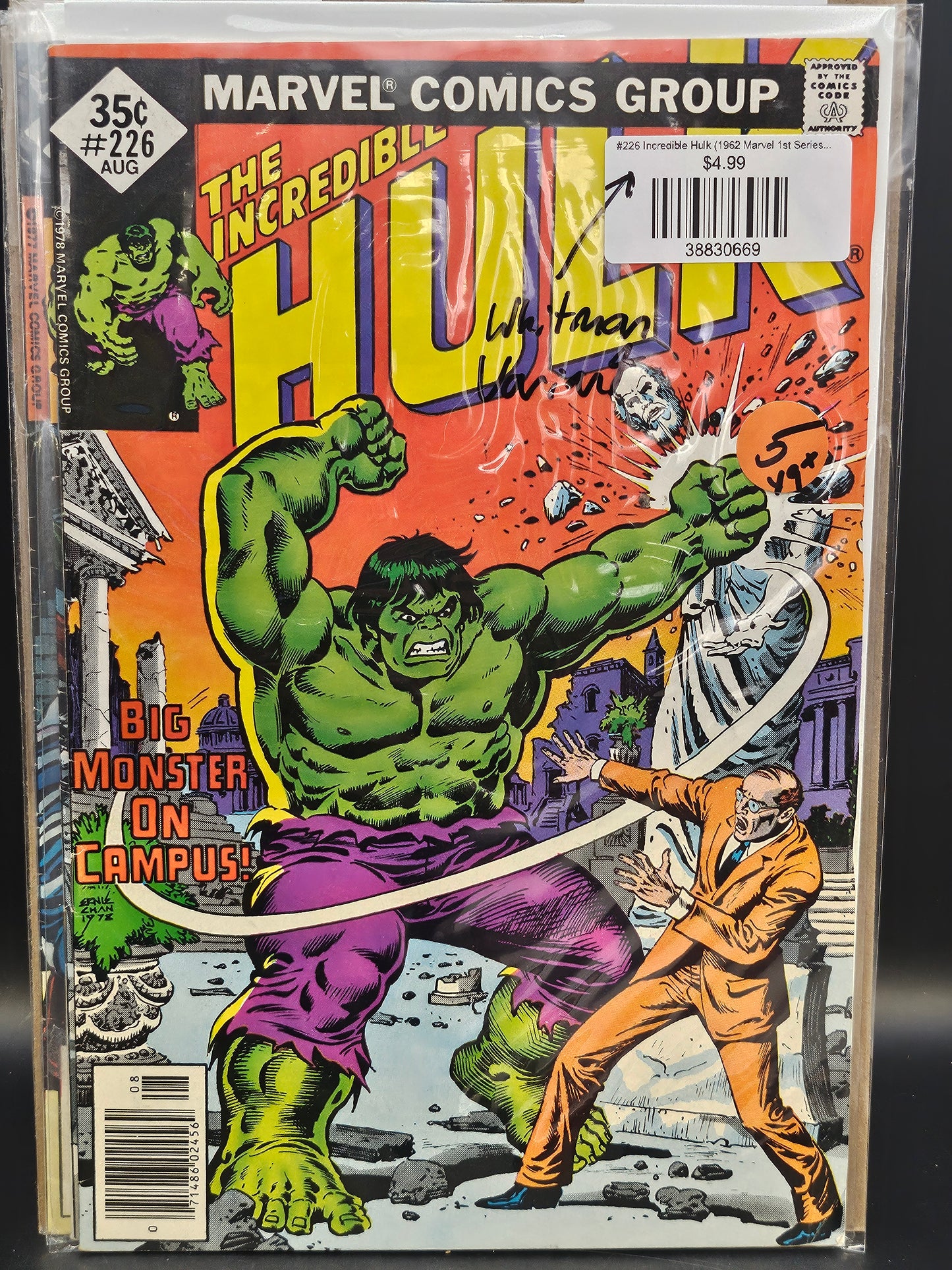 #226 Incredible Hulk (1962 Marvel 1st Series) Whitman Variants