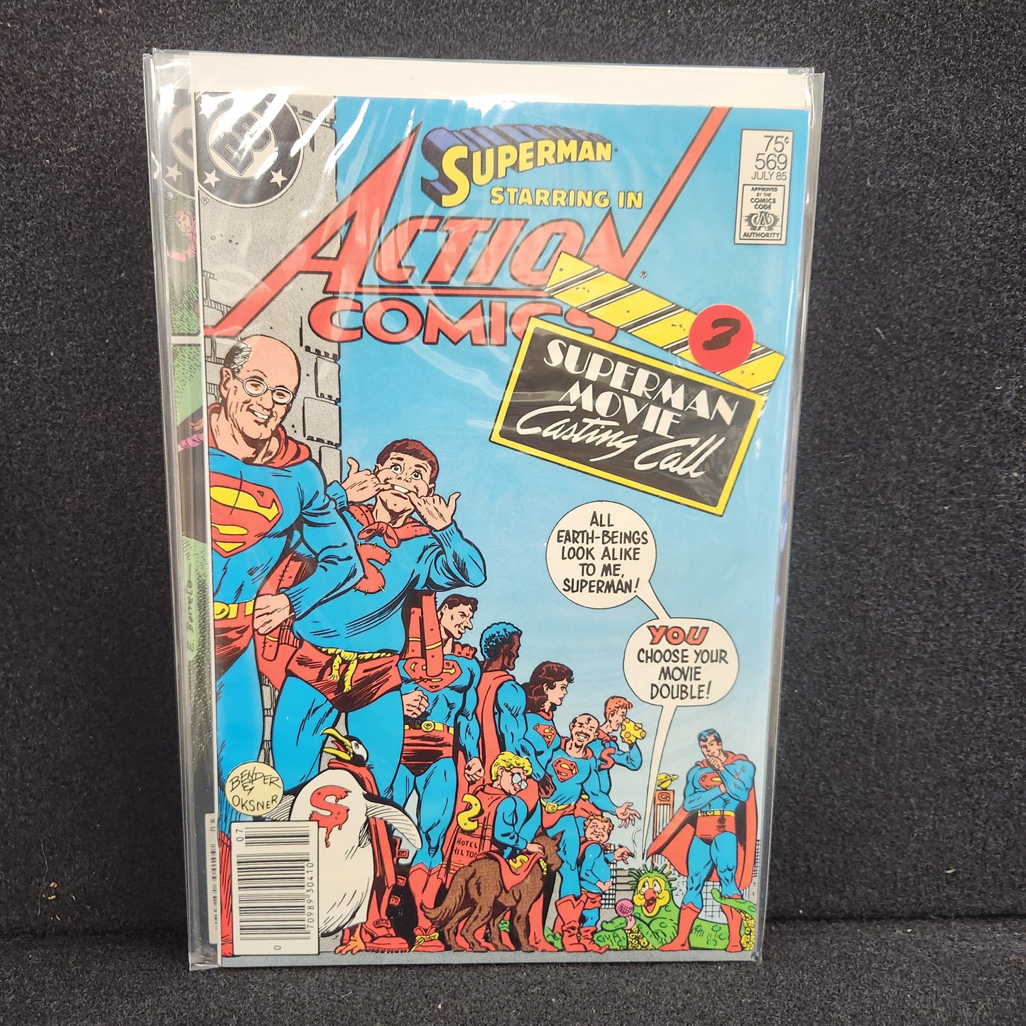 Action Comics #569 - Superman Movie Casting Call (DC 1985)