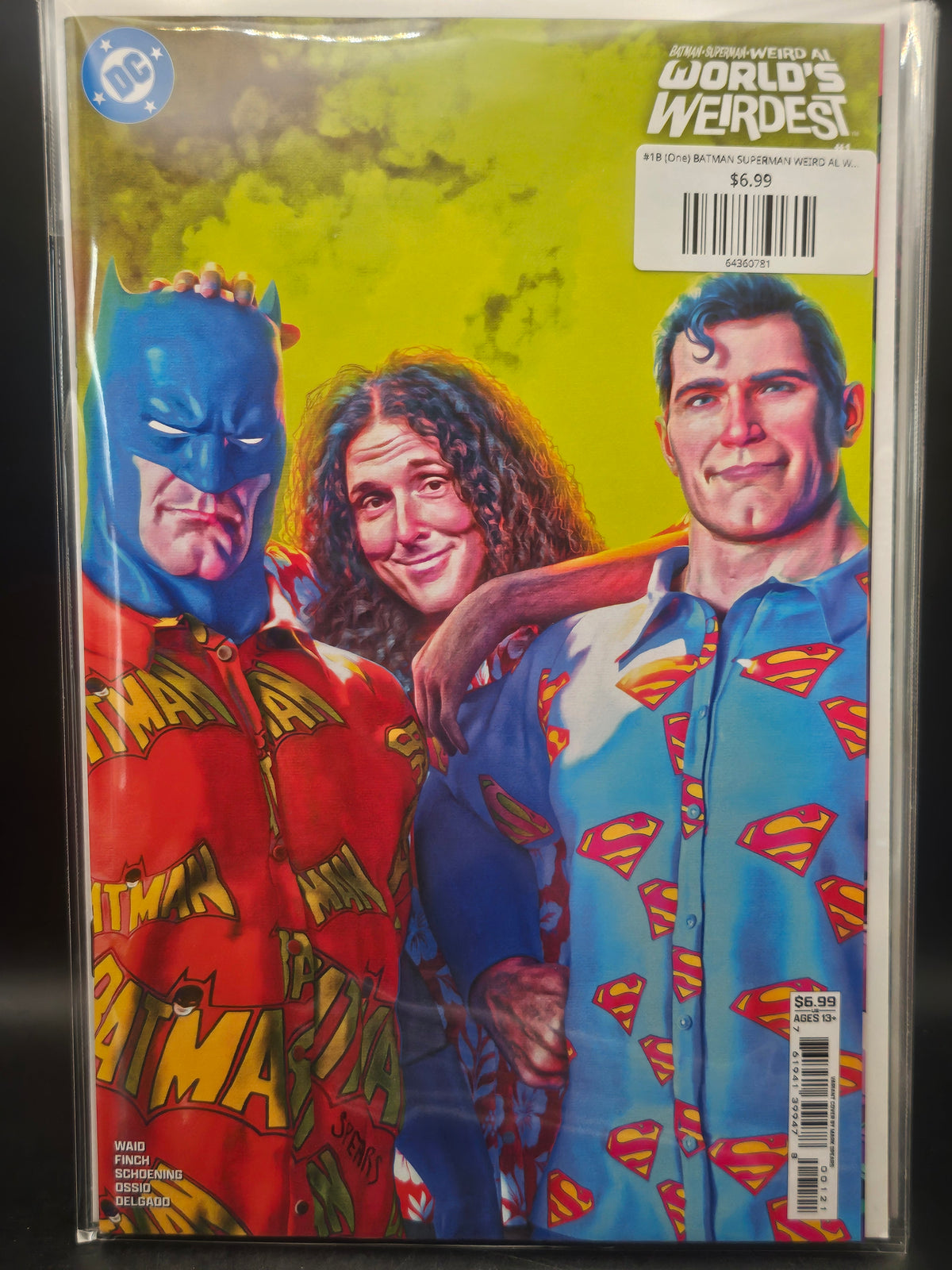 #1B (One) BATMAN SUPERMAN WEIRD AL WORLDS WEIRDEST (ONE SHOT MARK SPEARS CARD STOCK VAR)