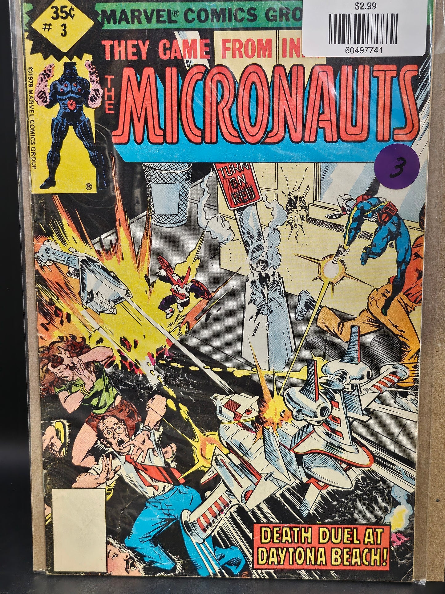 #3 Micronauts (1979 1st Series) Whitman Variants
