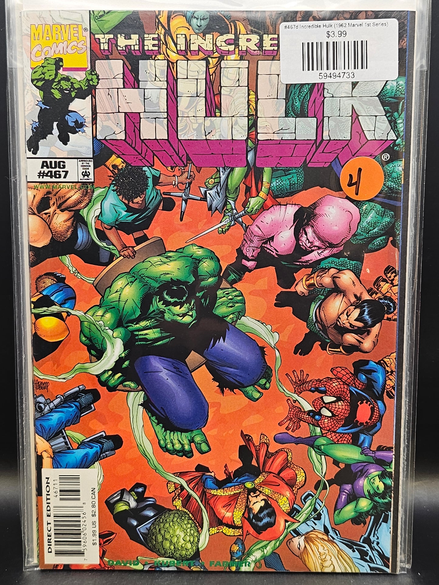 #467d Incredible Hulk (1962 Marvel 1st Series)