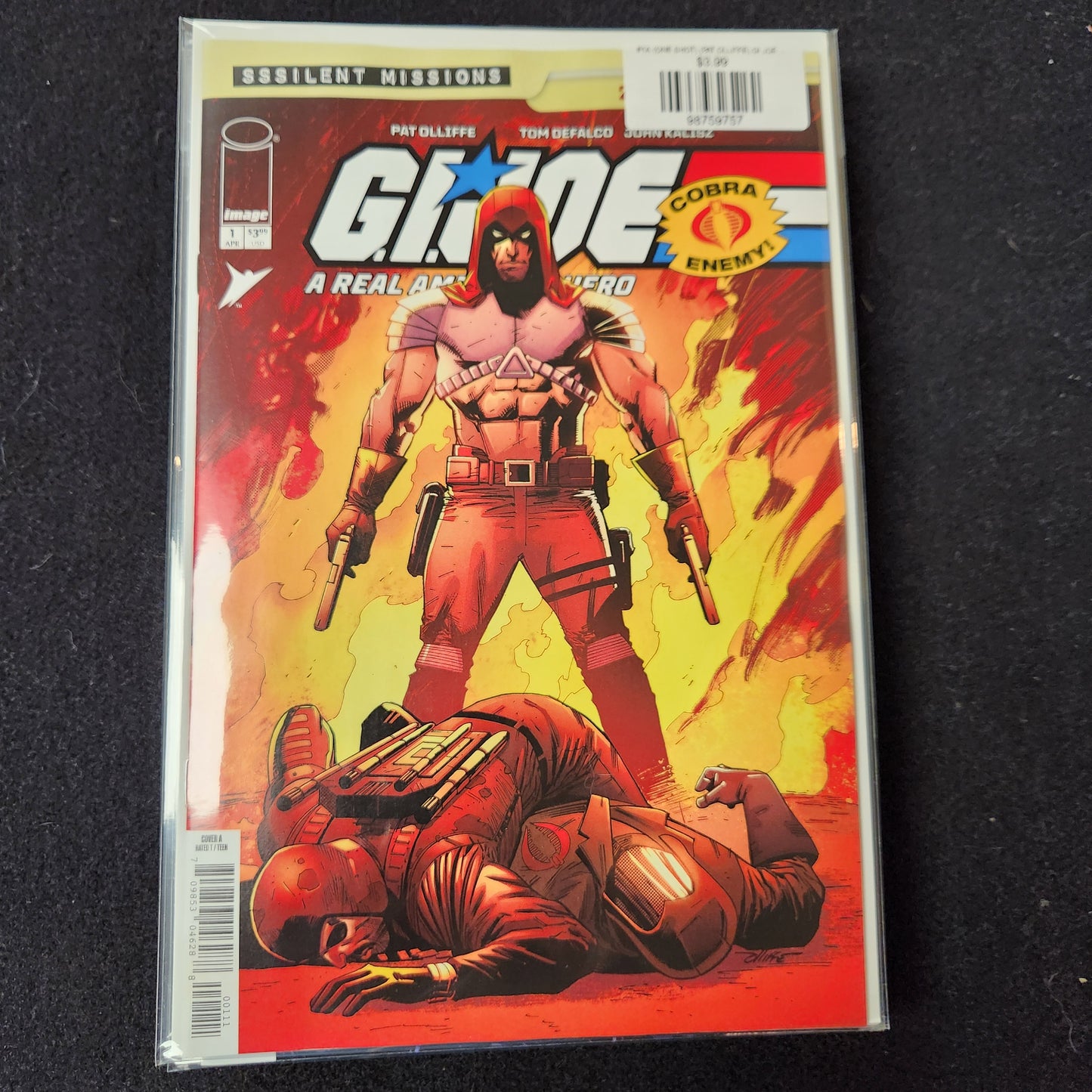 #1A (ONE SHOT) (PAT OLLIFFE) GI JOE A REAL AMERICAN HERO SSSILENT MISSIONS ZARTAN