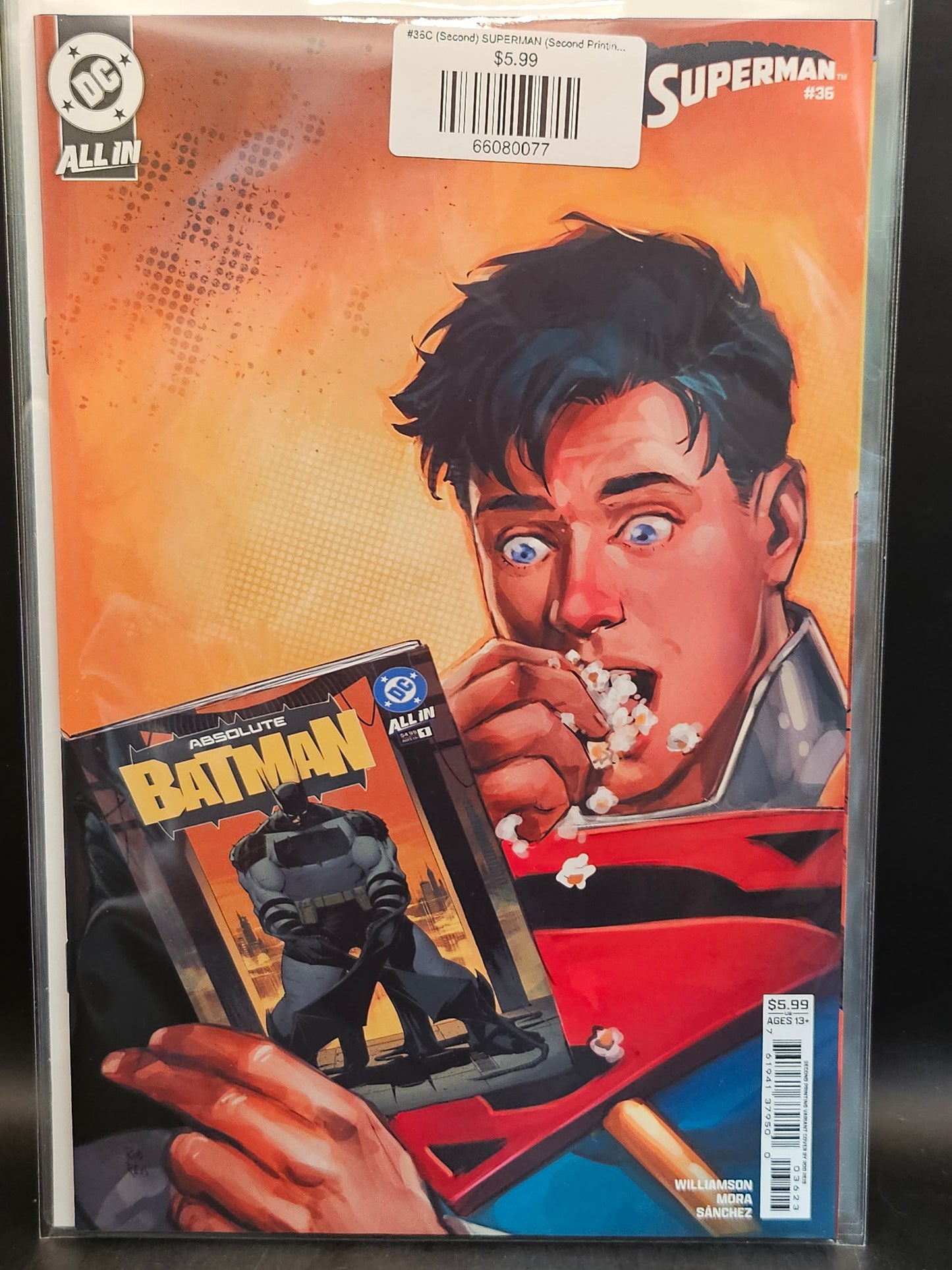 #36C (Second) SUPERMAN (Second Printing Rod Reis Card Stock Var)