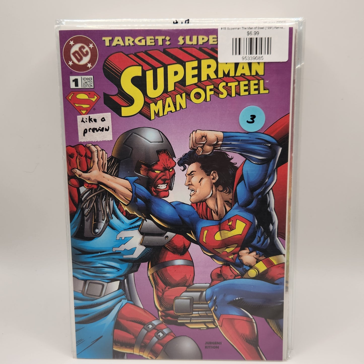 #1B Superman The Man of Steel (1991) Kenner Limited Edition