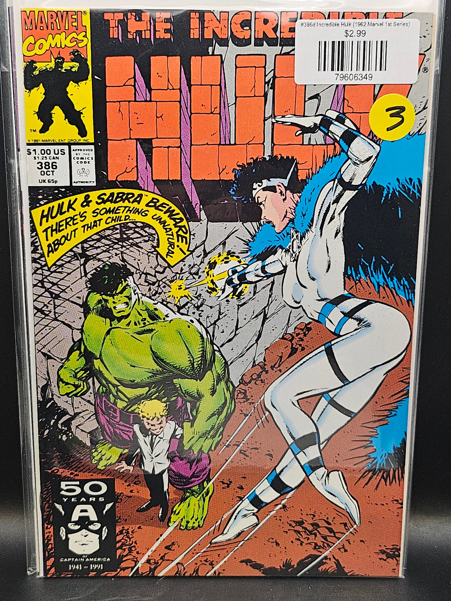 #386d Incredible Hulk (1962 Marvel 1st Series)