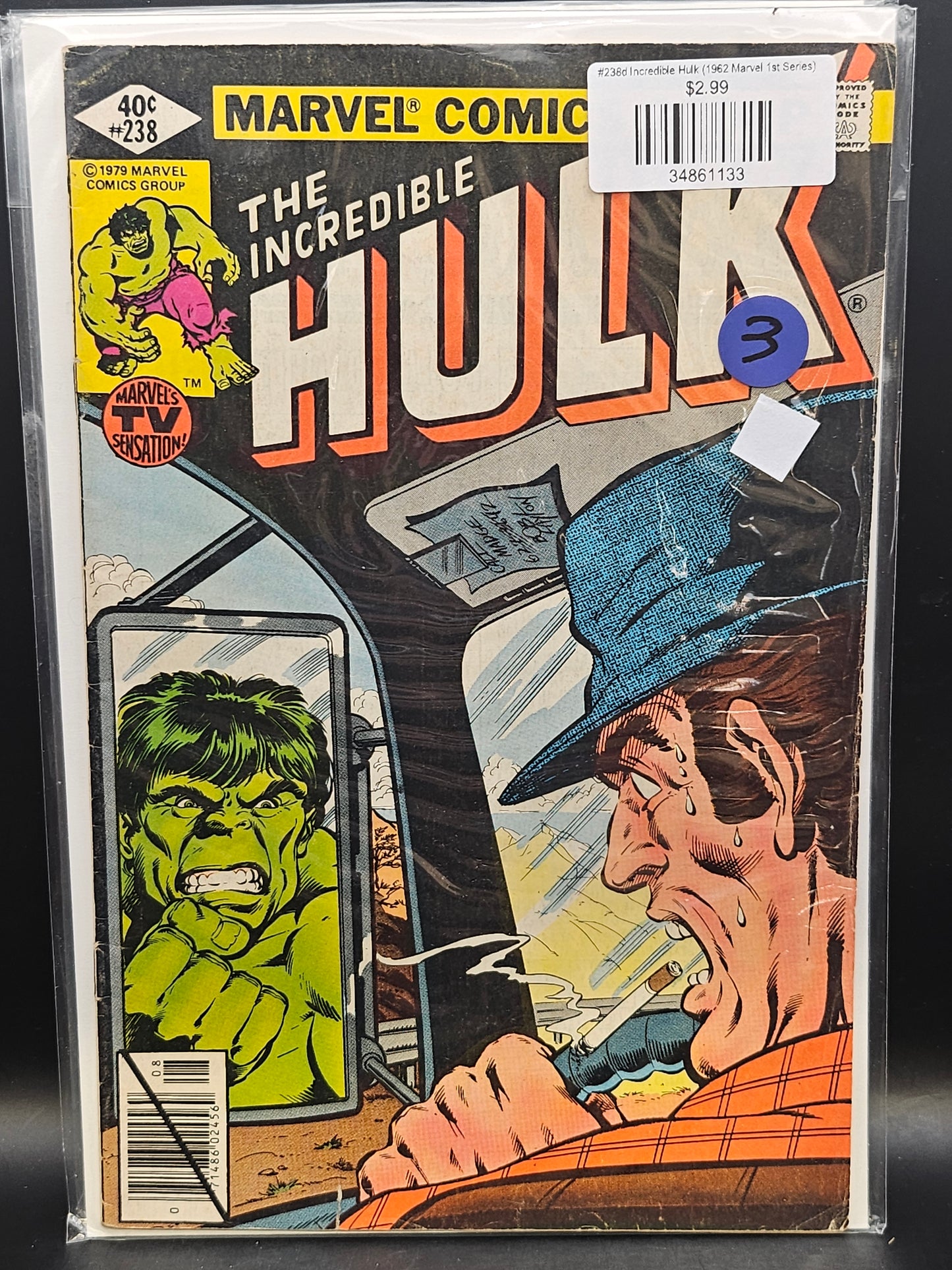 #238d Incredible Hulk (1962 Marvel 1st Series)