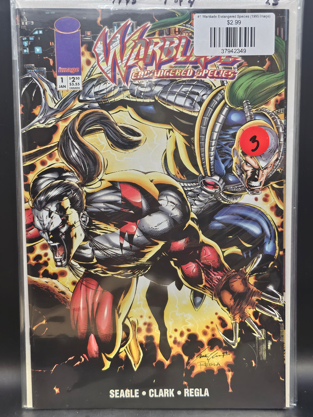 #1 Warblade Endangered Species (1995 Image)