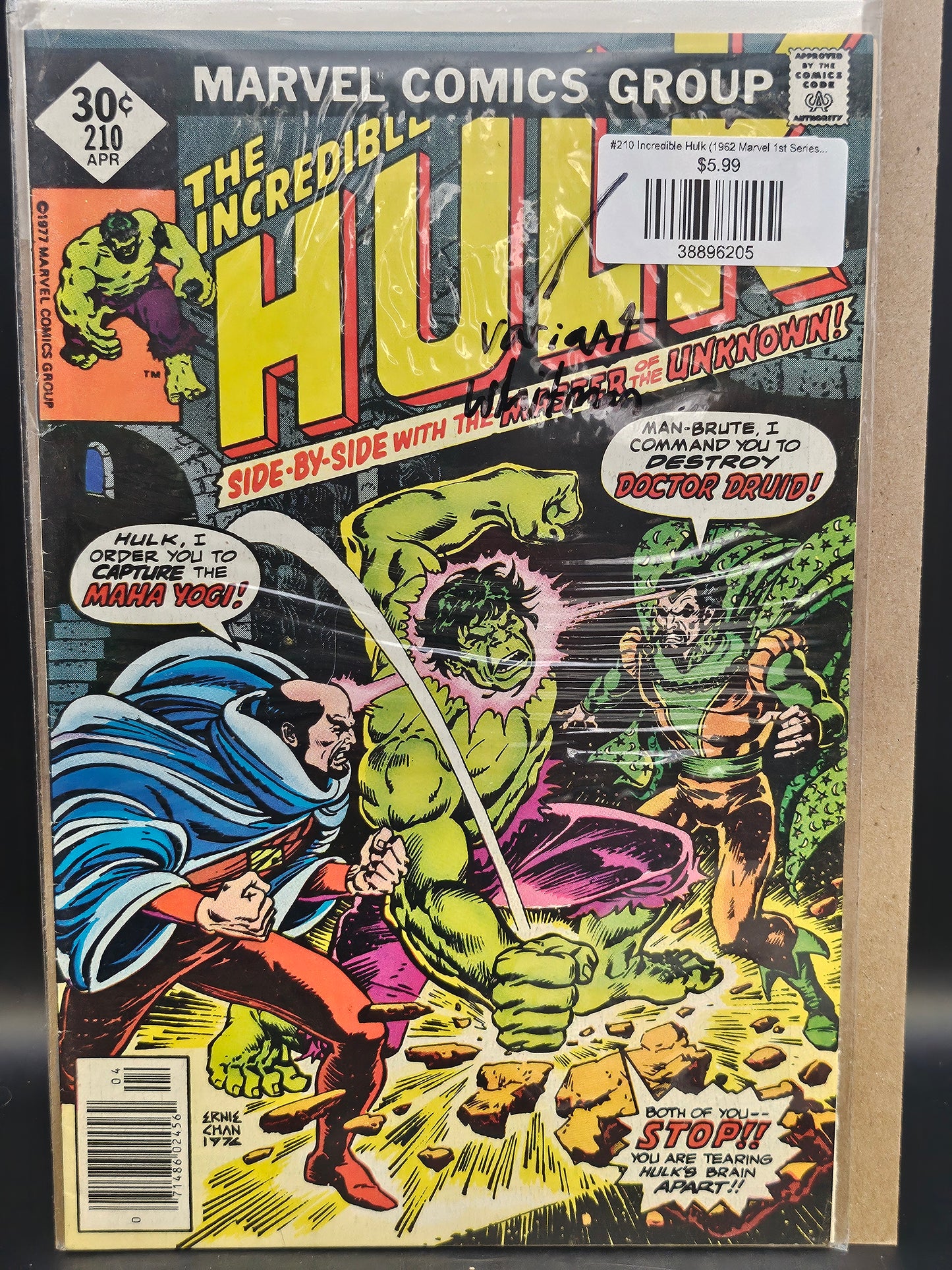 #210 Incredible Hulk (1962 Marvel 1st Series) Whitman Variants