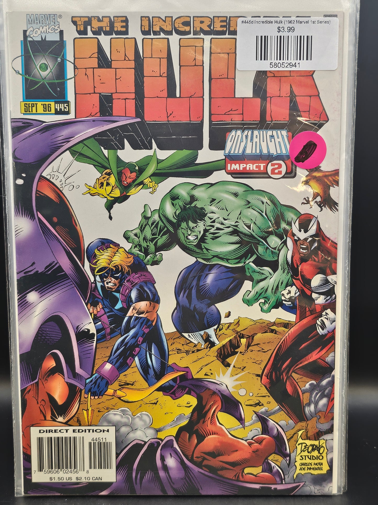 #445d Incredible Hulk (1962 Marvel 1st Series)