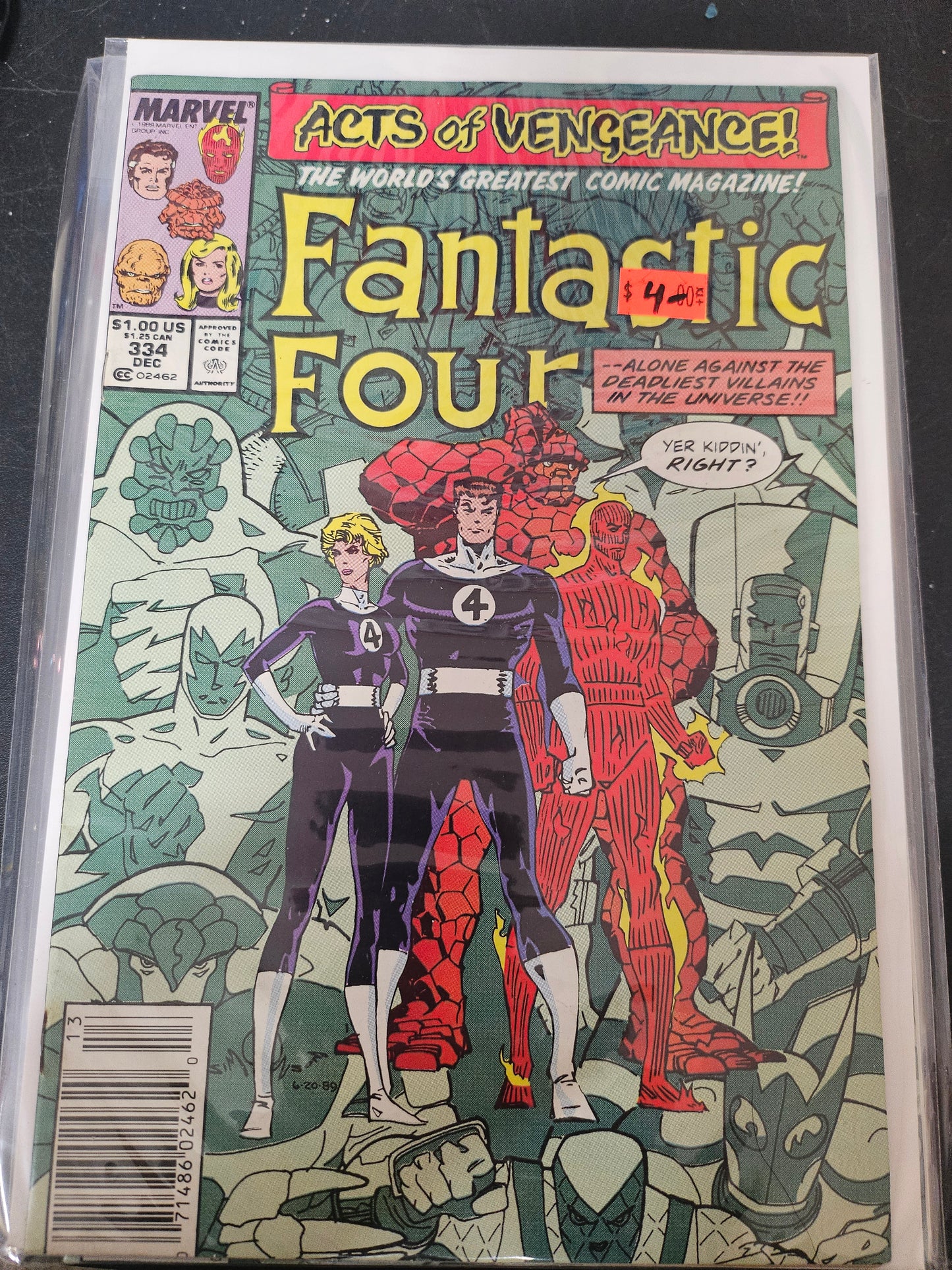 101.143 Fantastic Four – #334 – v1 (1961–1995)