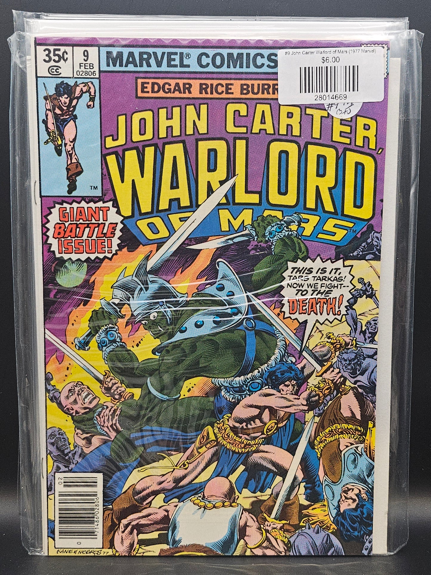 #9 John Carter Warlord of Mars (1977 Marvel)
