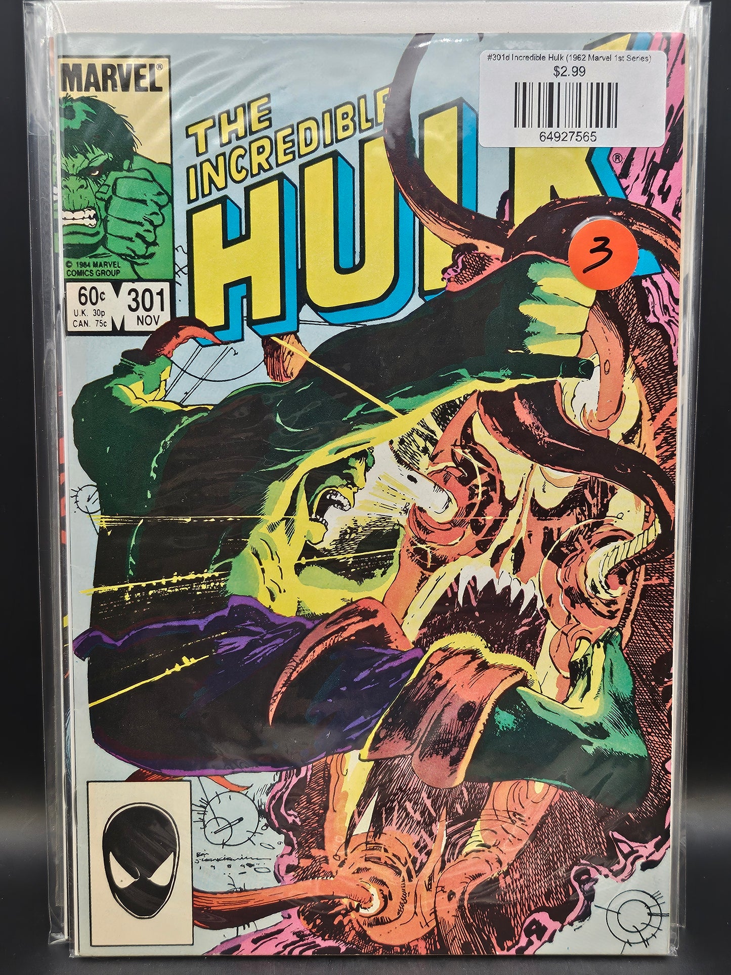 #301d Incredible Hulk (1962 Marvel 1st Series)