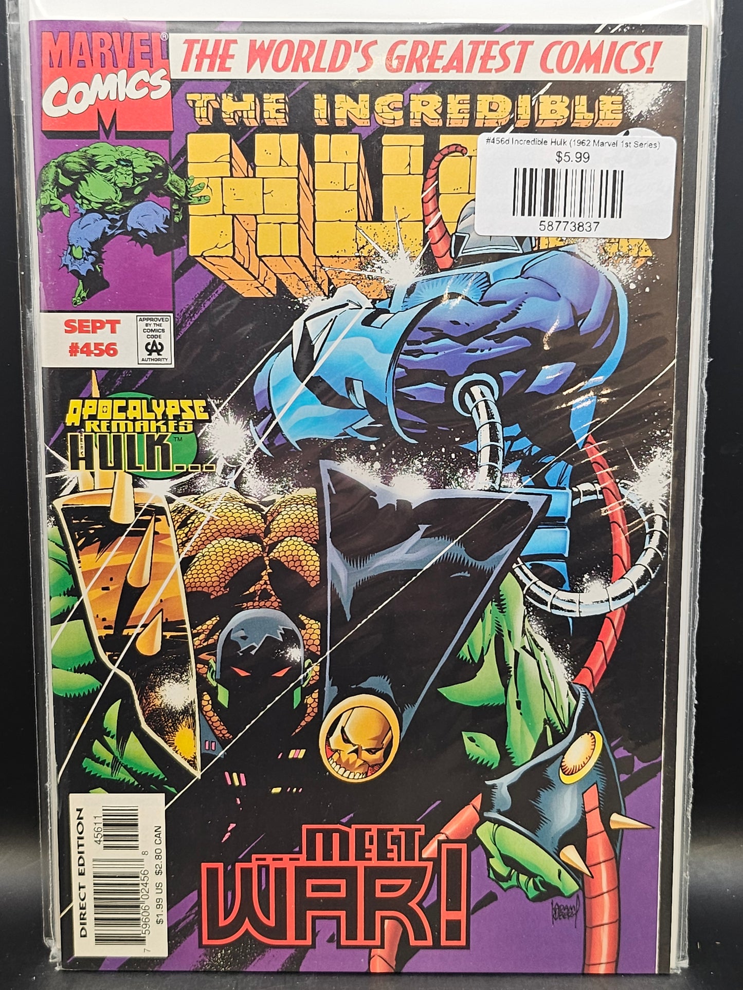 #456d Incredible Hulk (1962 Marvel 1st Series)