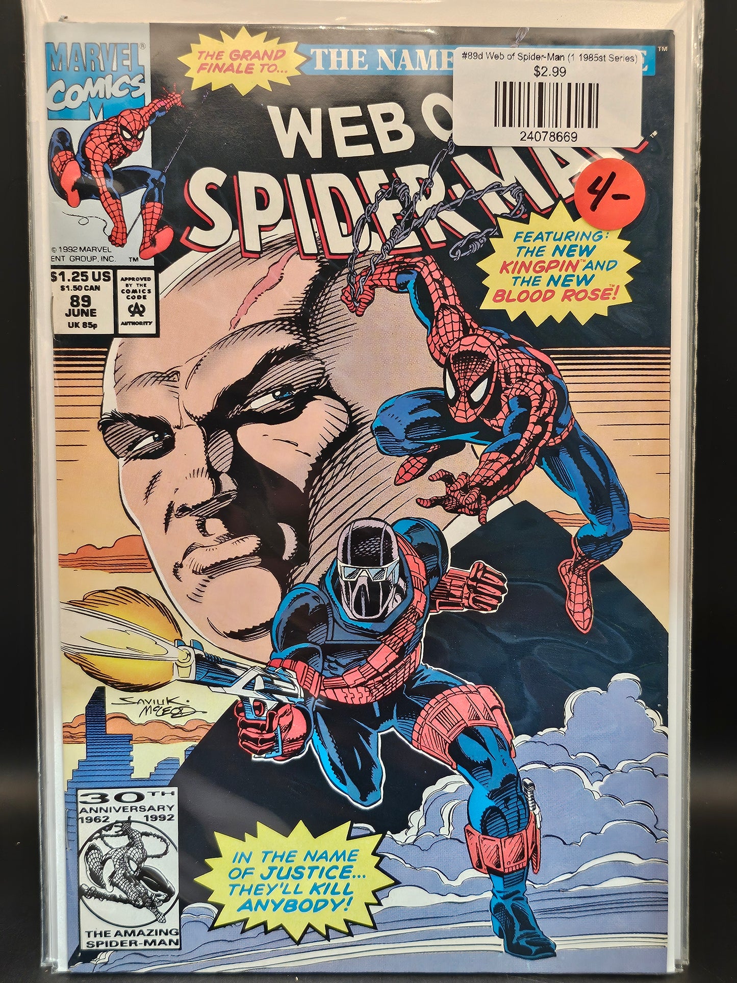 #89d Web of Spider-Man (1985 1st Series)