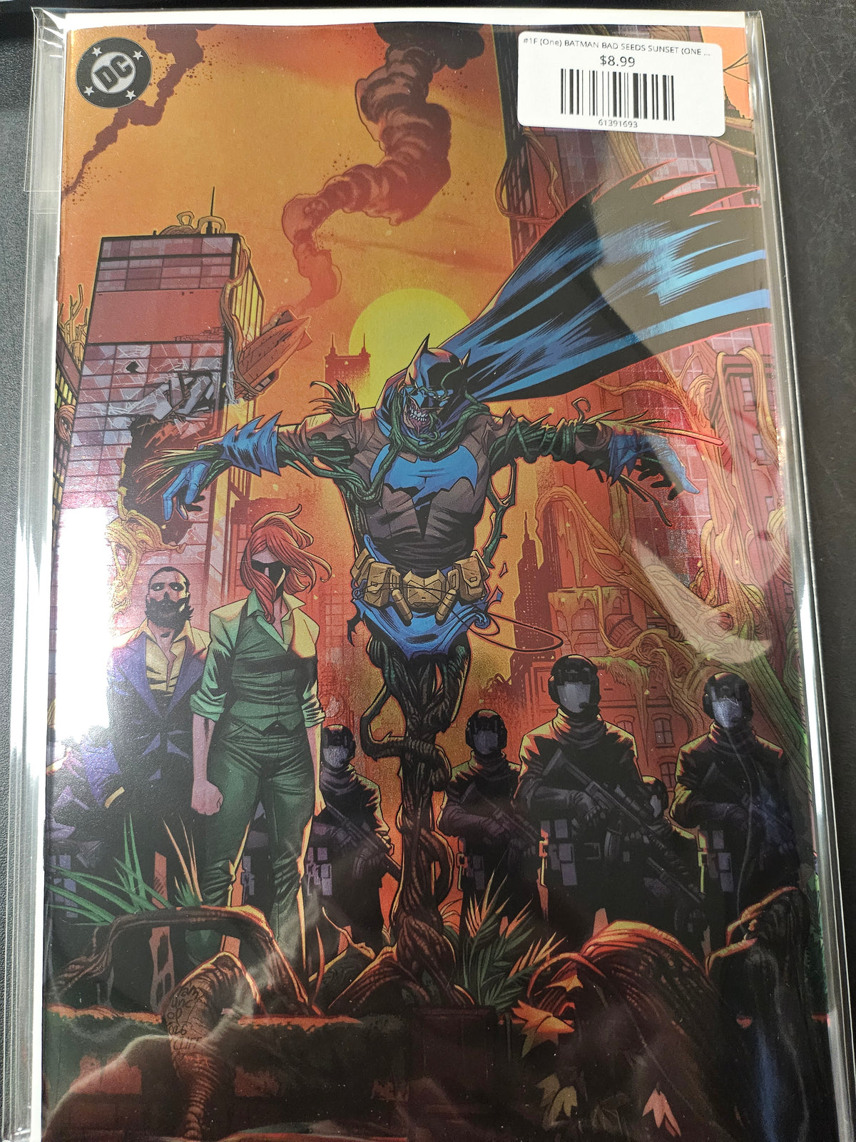 #1F (One) BATMAN BAD SEEDS SUNSET (ONE SHOT GIUSEPPE CAMUNCOLI & CLIFF RATHBURN FOIL VAR)