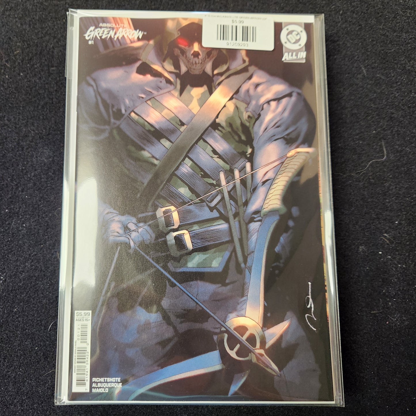 #1B (Gerald) ABSOLUTE GREEN ARROW (OF 6 GERALD PAREL CARD STOCK VAR)