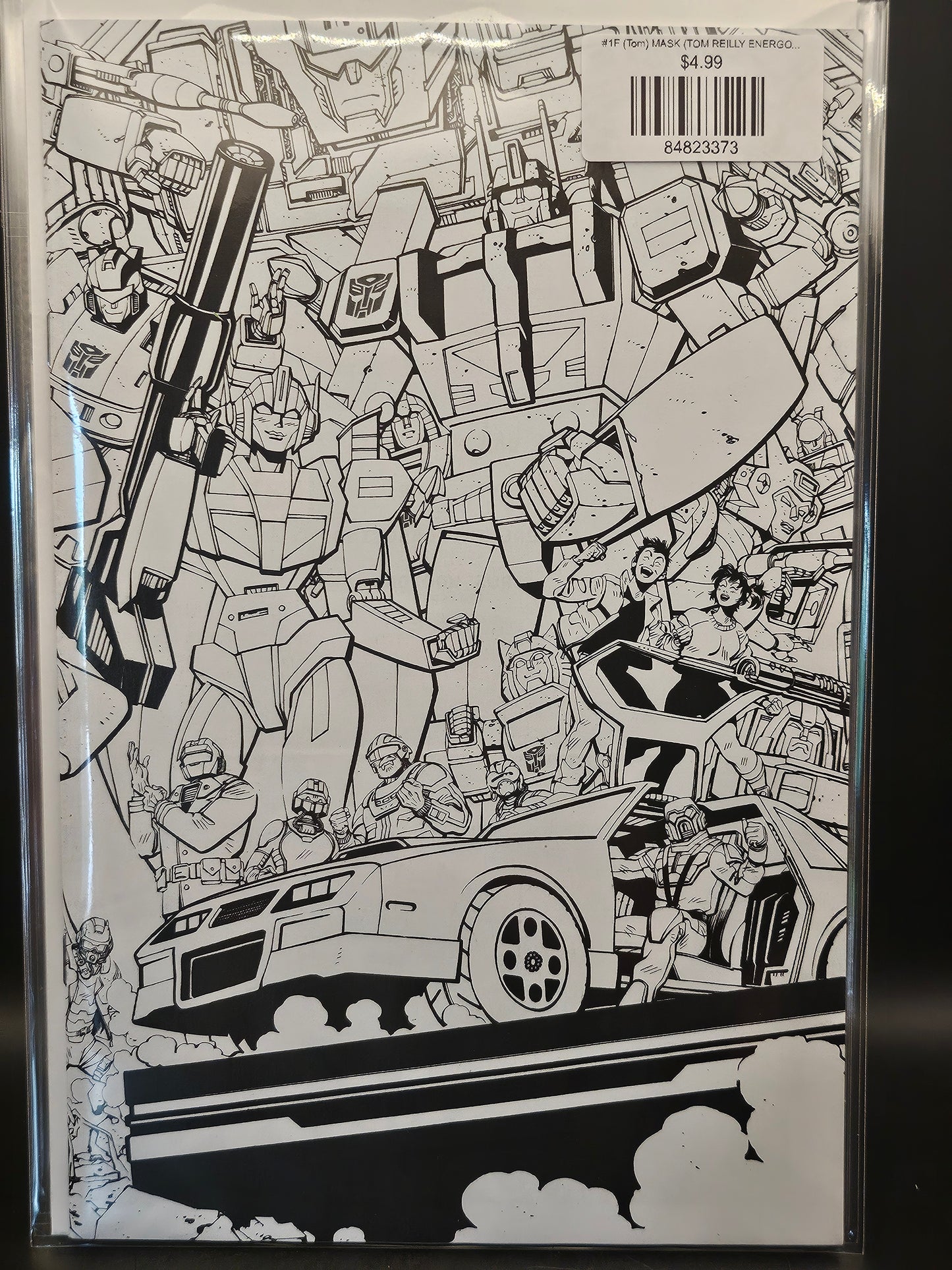 #1F (Tom) MASK (TOM REILLY ENERGON UNIVERSE THIRD ANNIVERSARY B&W CONNECTING VAR)