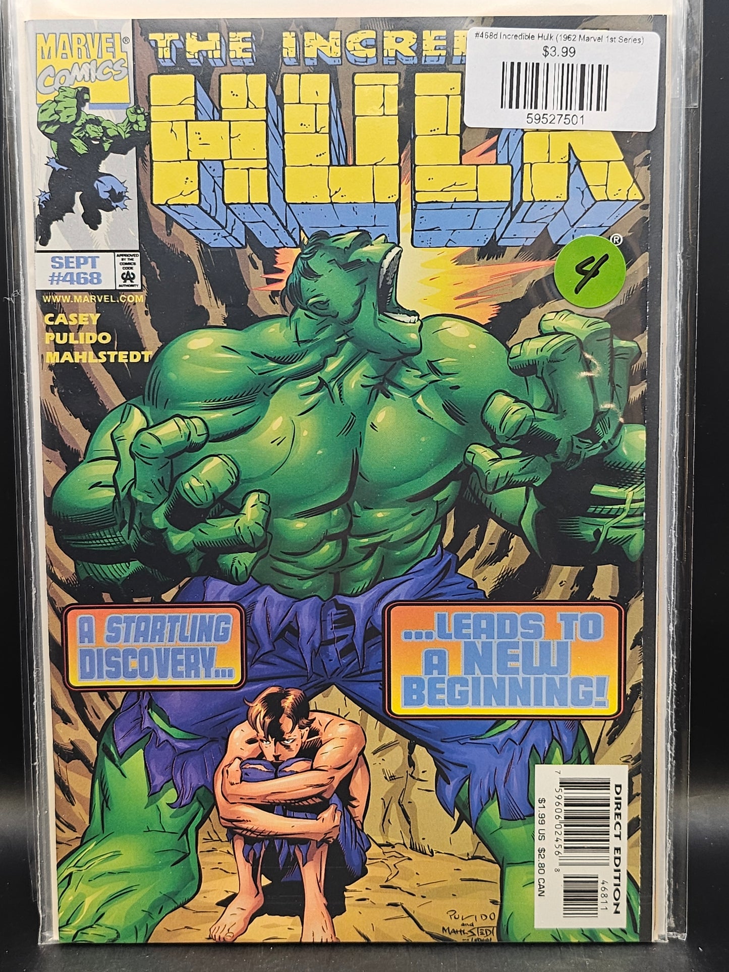 #468d Incredible Hulk (1962 Marvel 1st Series)