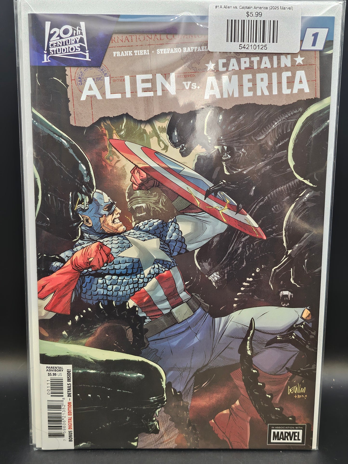 #1A Alien vs. Captain America (2025 Marvel)