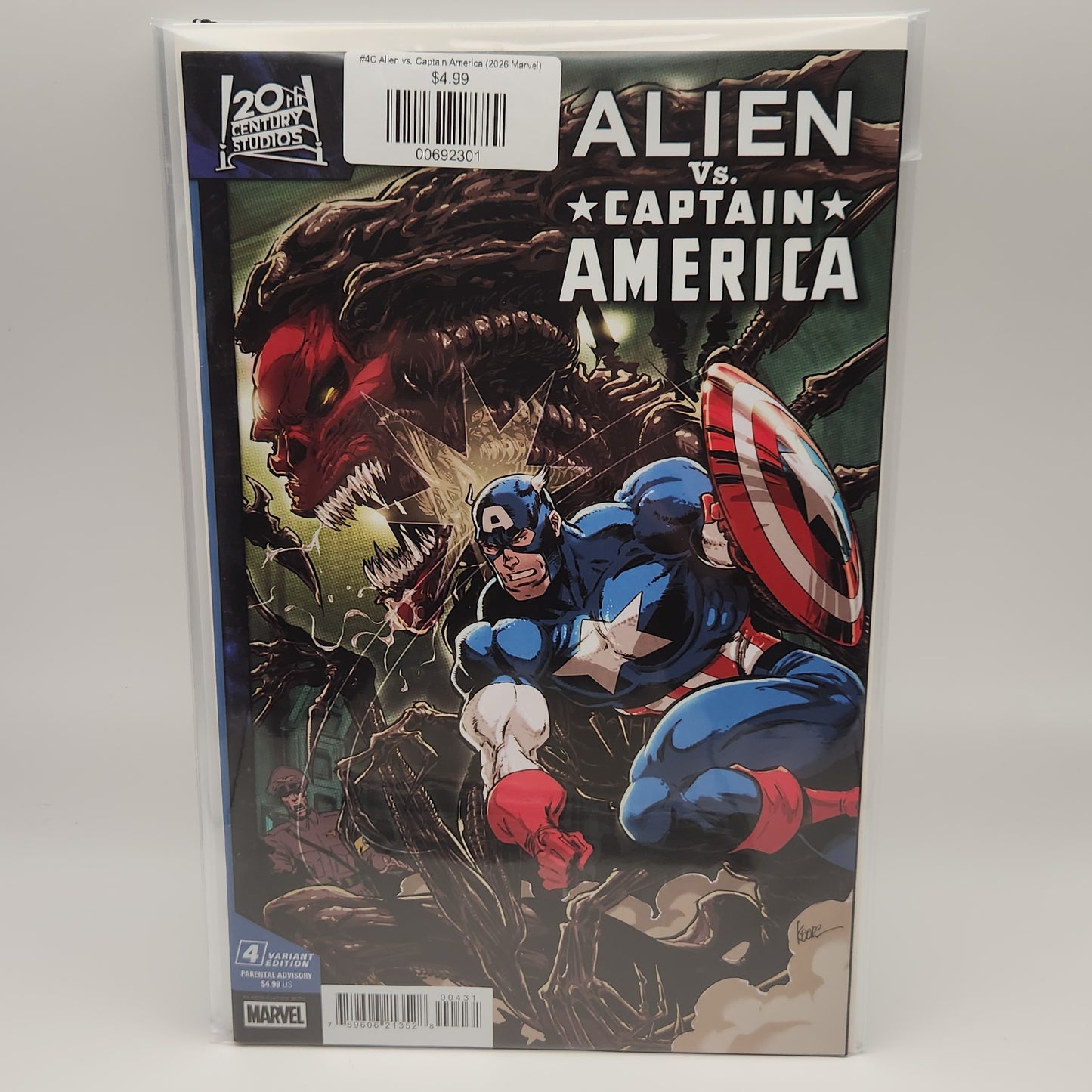 #4C Alien vs. Captain America (2026 Marvel)
