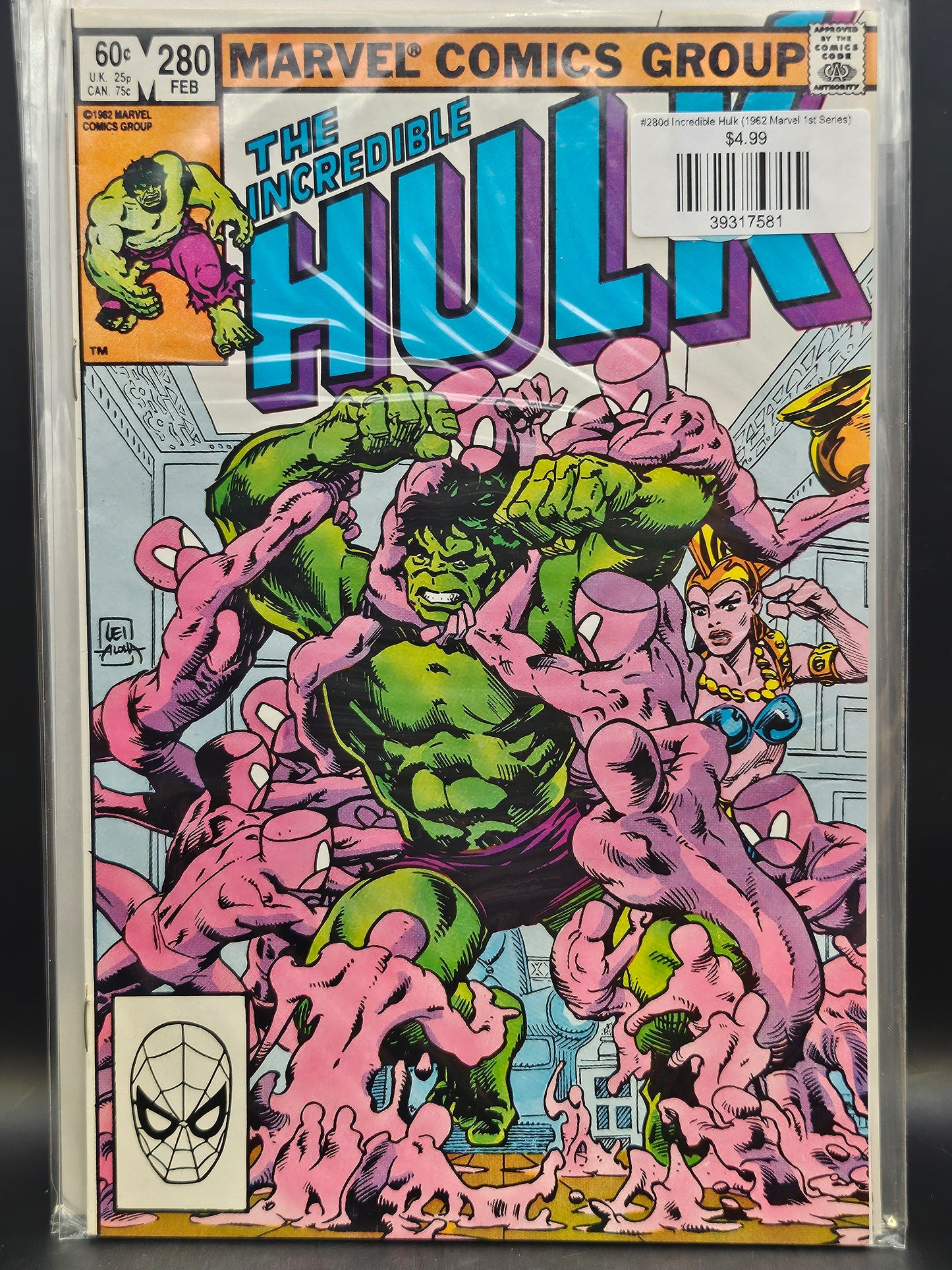 #280d Incredible Hulk (1962 Marvel 1st Series)