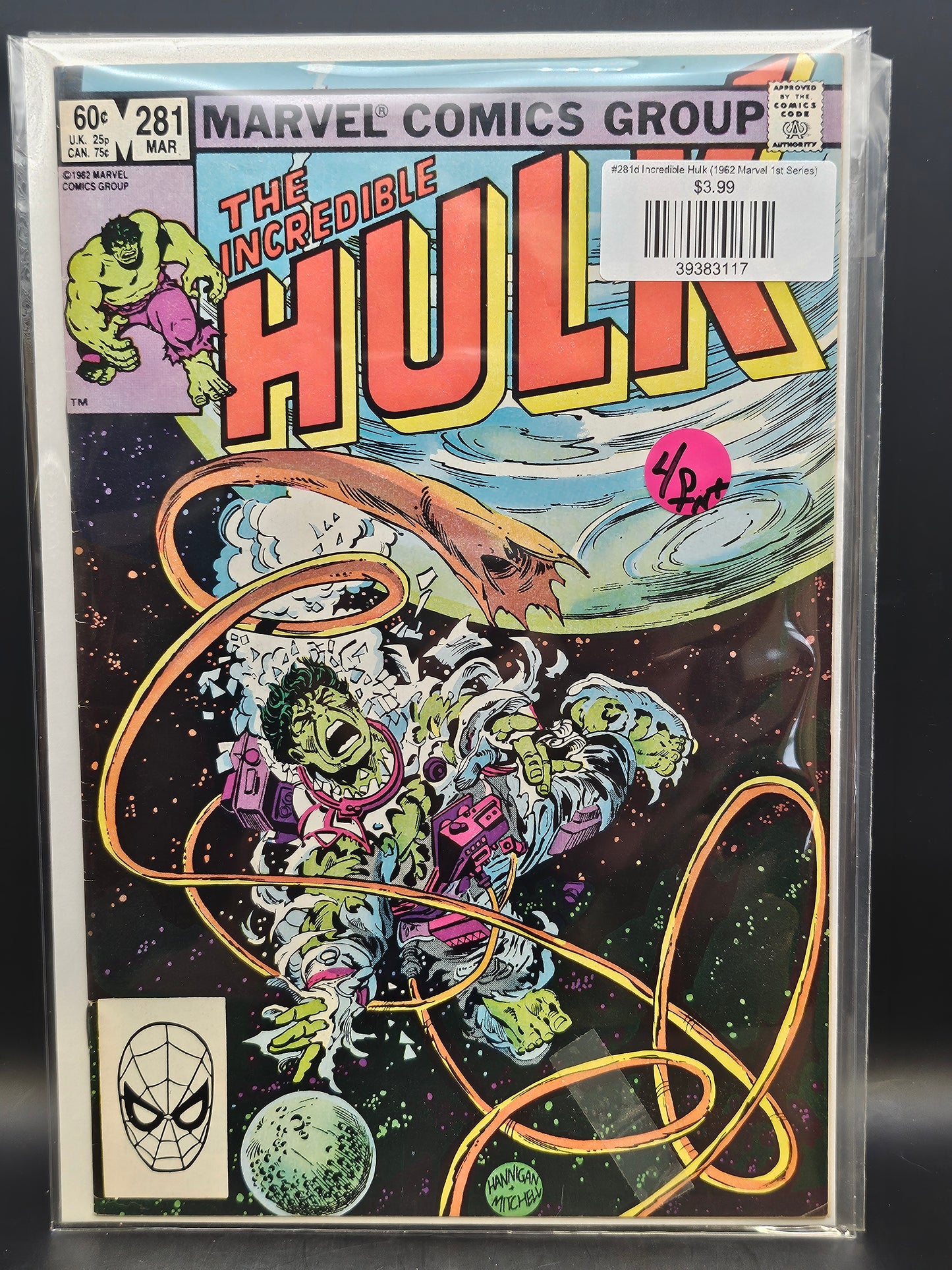 #281d Incredible Hulk (1962 Marvel 1st Series)