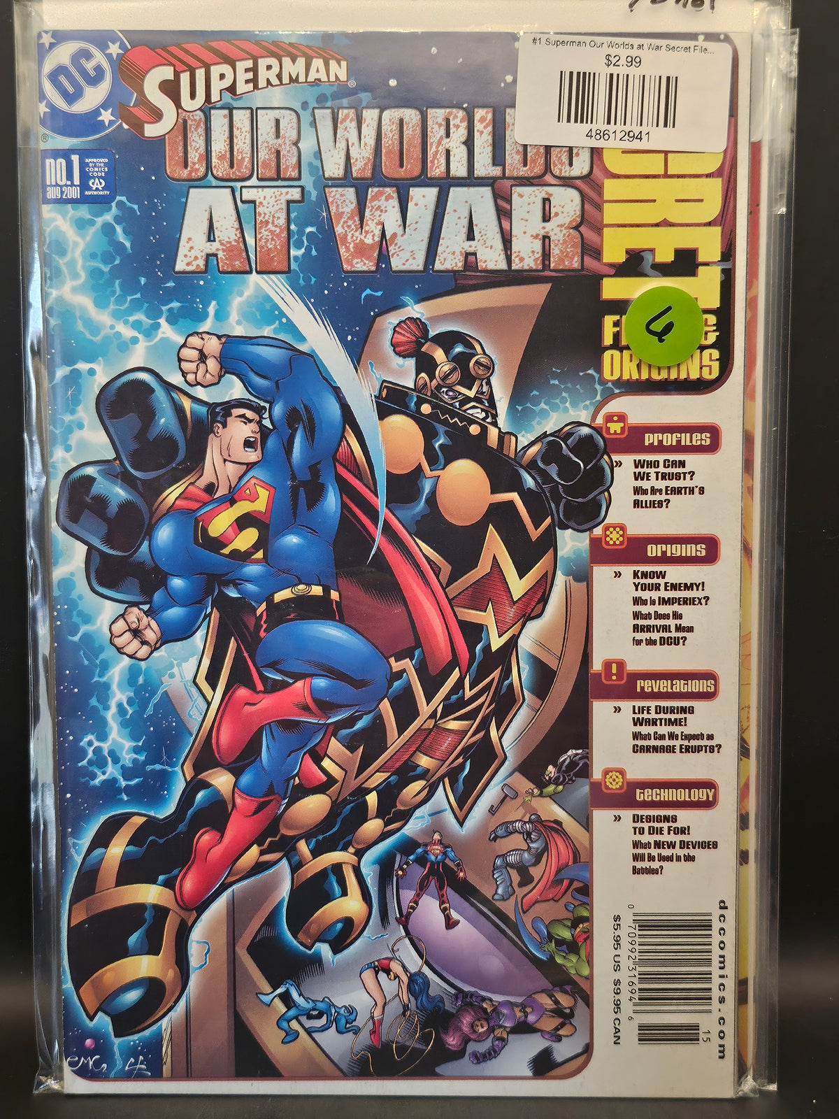 #1 Superman Our Worlds at War Secret Files (2001)