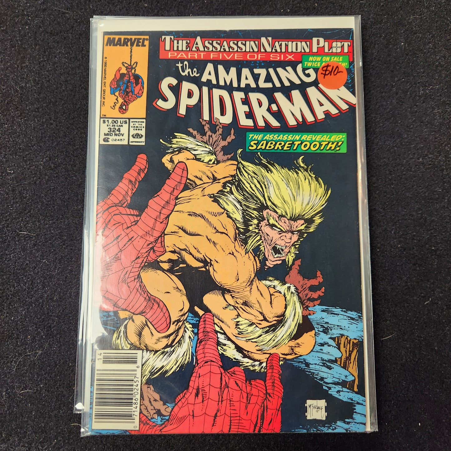 Amazing Spiderman V1 1963–1998 #324 (1989) — Sabretooth