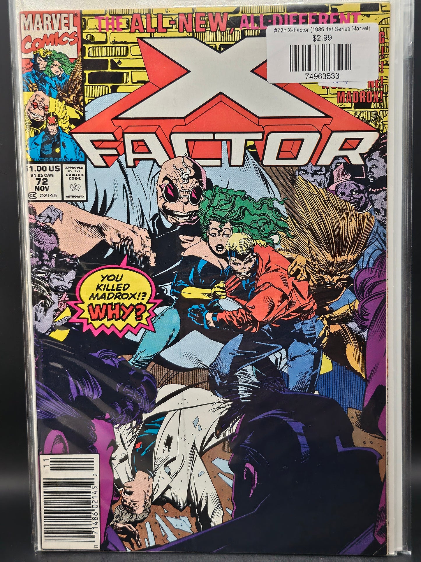 #72n X-Factor (1986 1st Series Marvel)