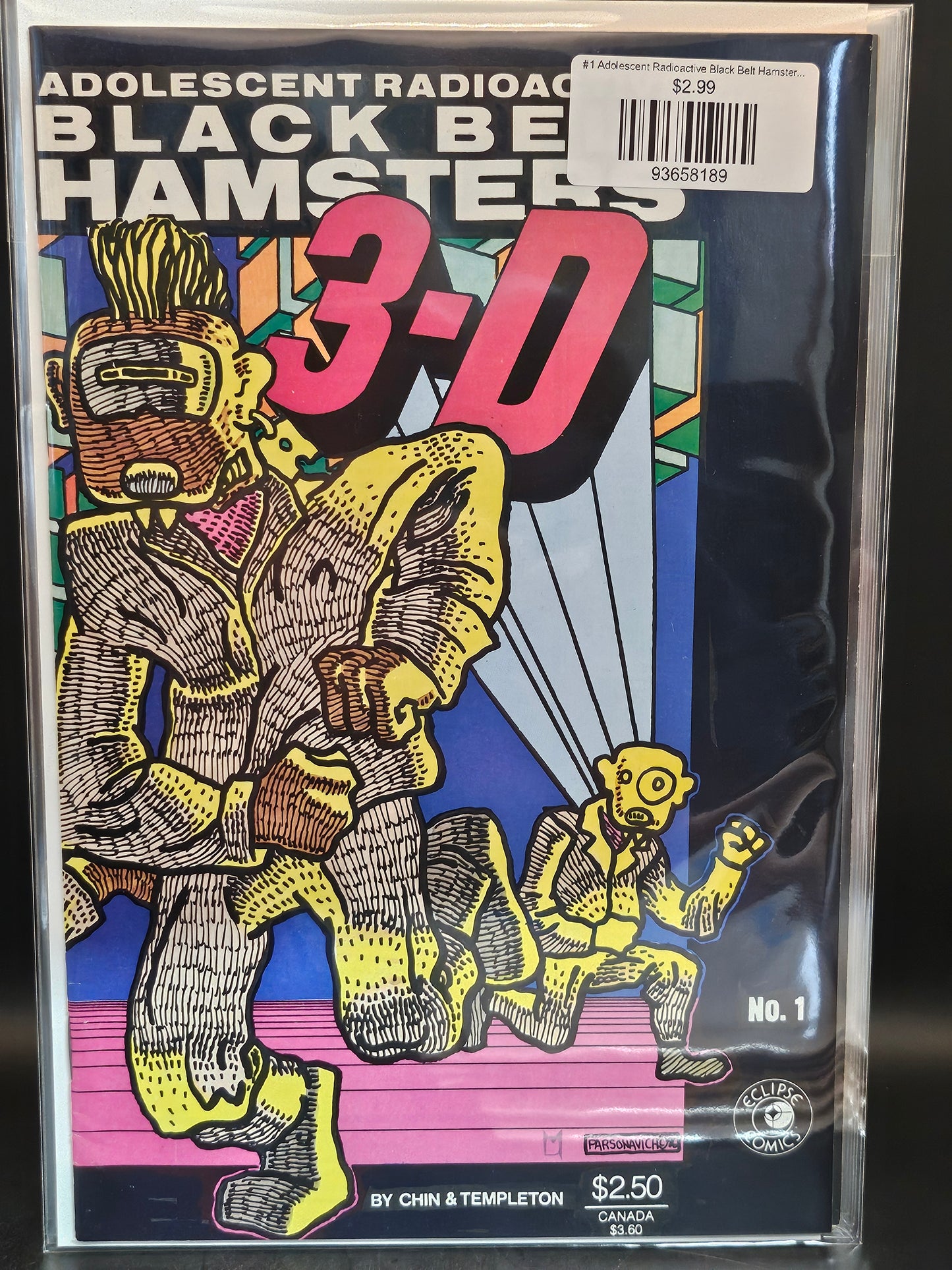 #1 Adolescent Radioactive Black Belt Hamsters 3-D (1986)