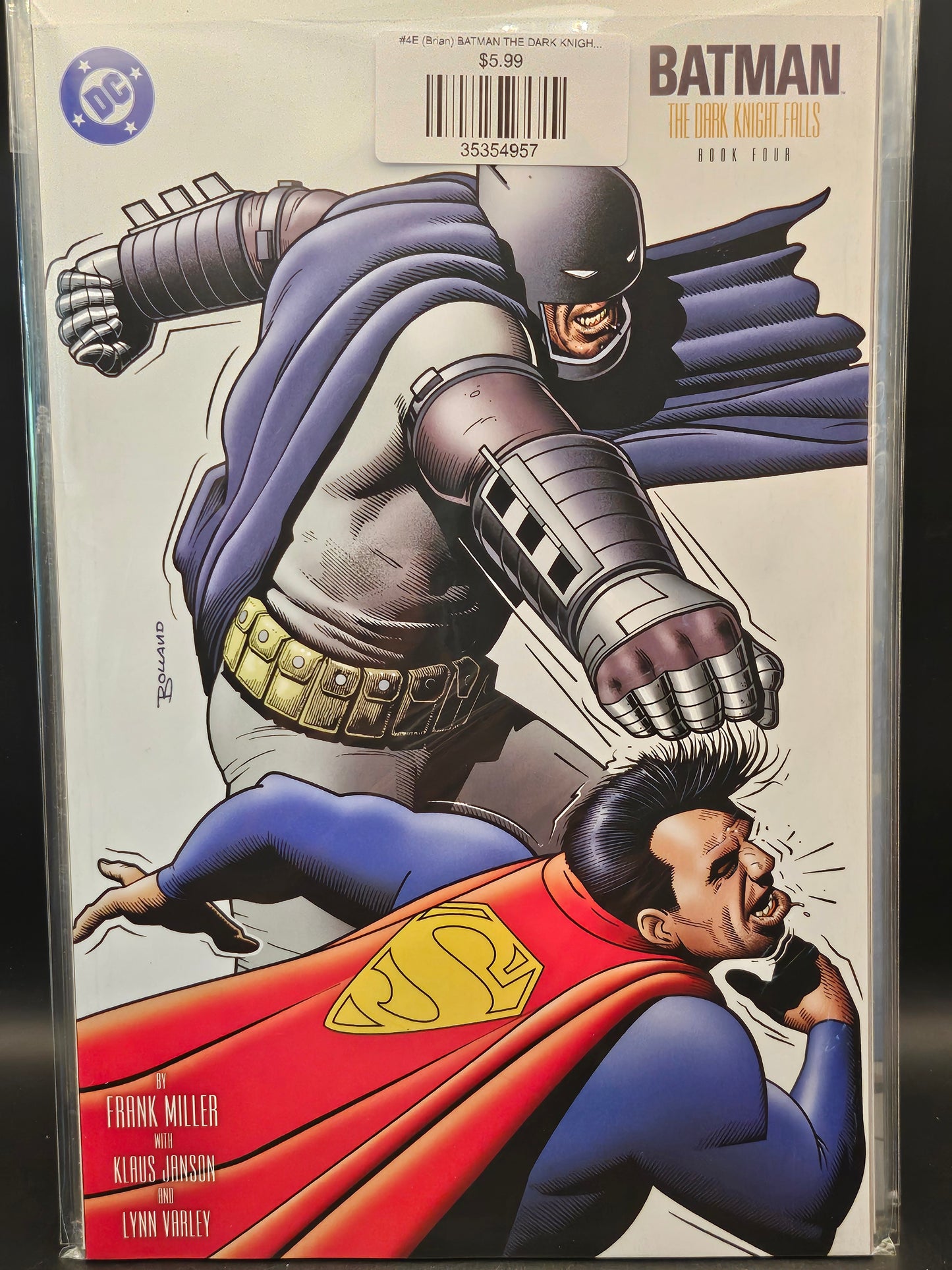 #4E (Brian) BATMAN THE DARK KNIGHT RETURNS (OF 4 FACSIMILE EDITION BRIAN BOLLAND CARD STOCK VAR)