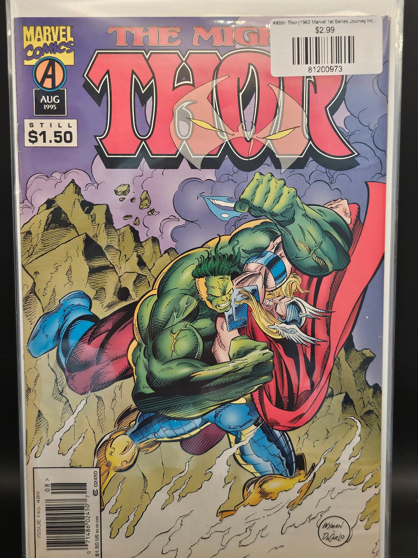 #489n Thor (1962 Marvel 1st Series Journey Into Mystery)