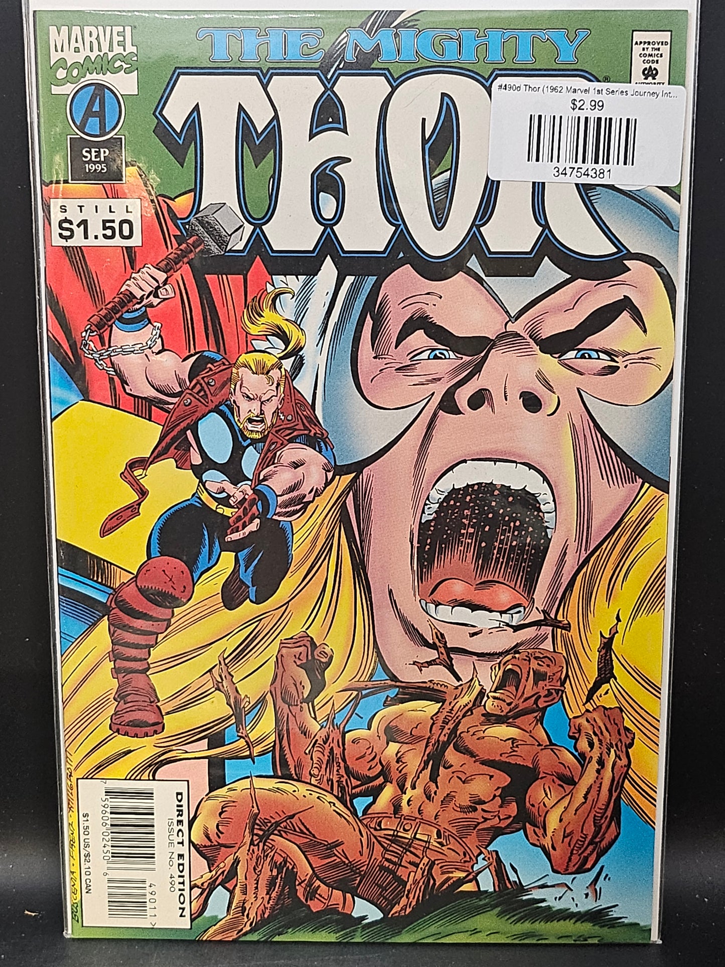 #490d Thor (1962 Marvel 1st Series Journey Into Mystery)