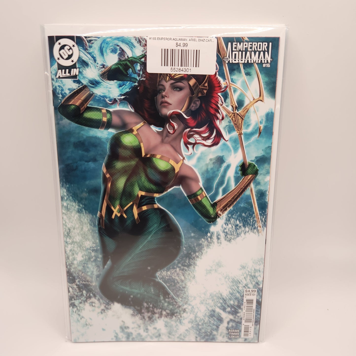 #16B EMPEROR AQUAMAN ARIEL DIAZ CARD STOCK VAR