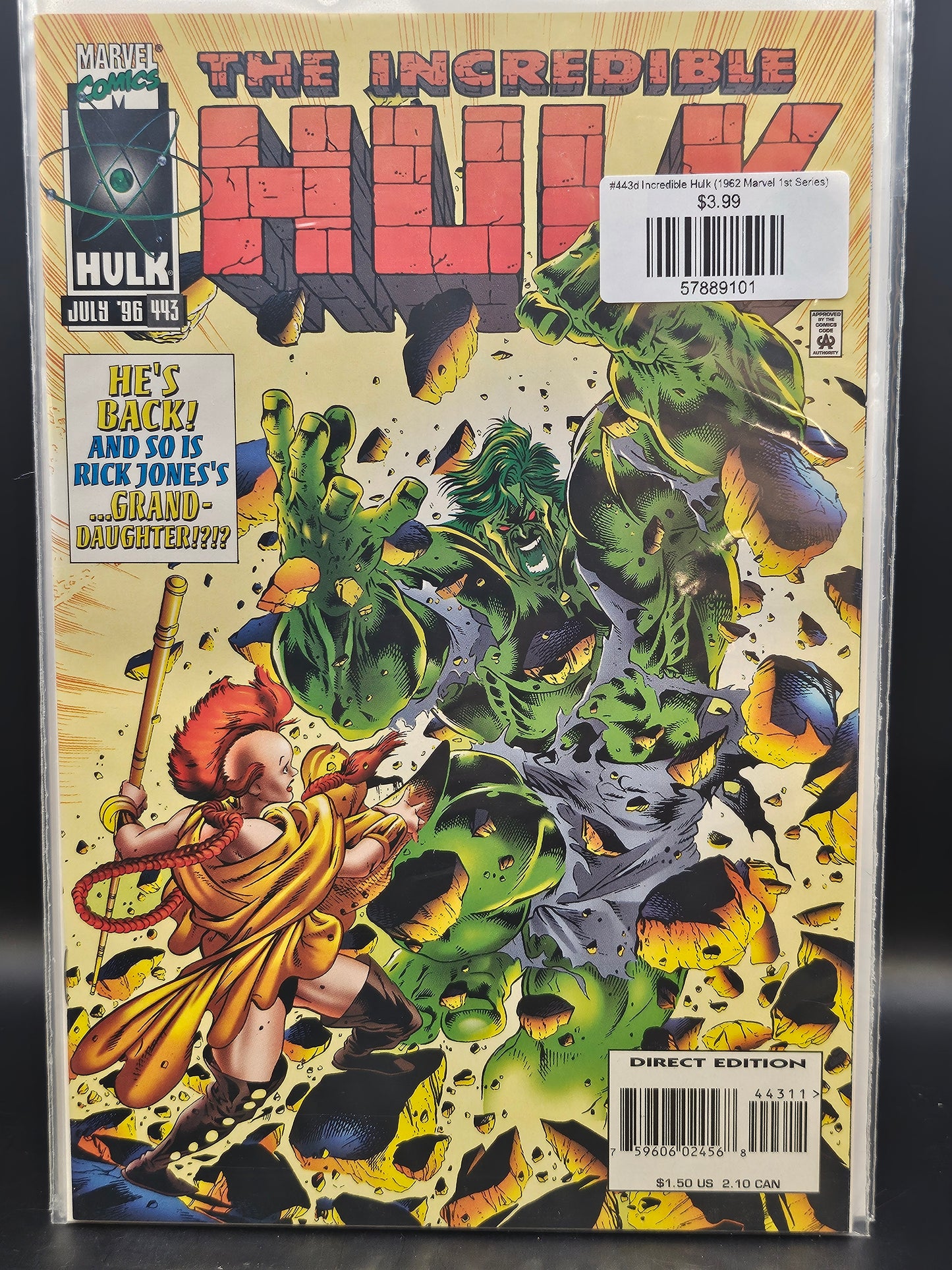 #443d Incredible Hulk (1962 Marvel 1st Series)