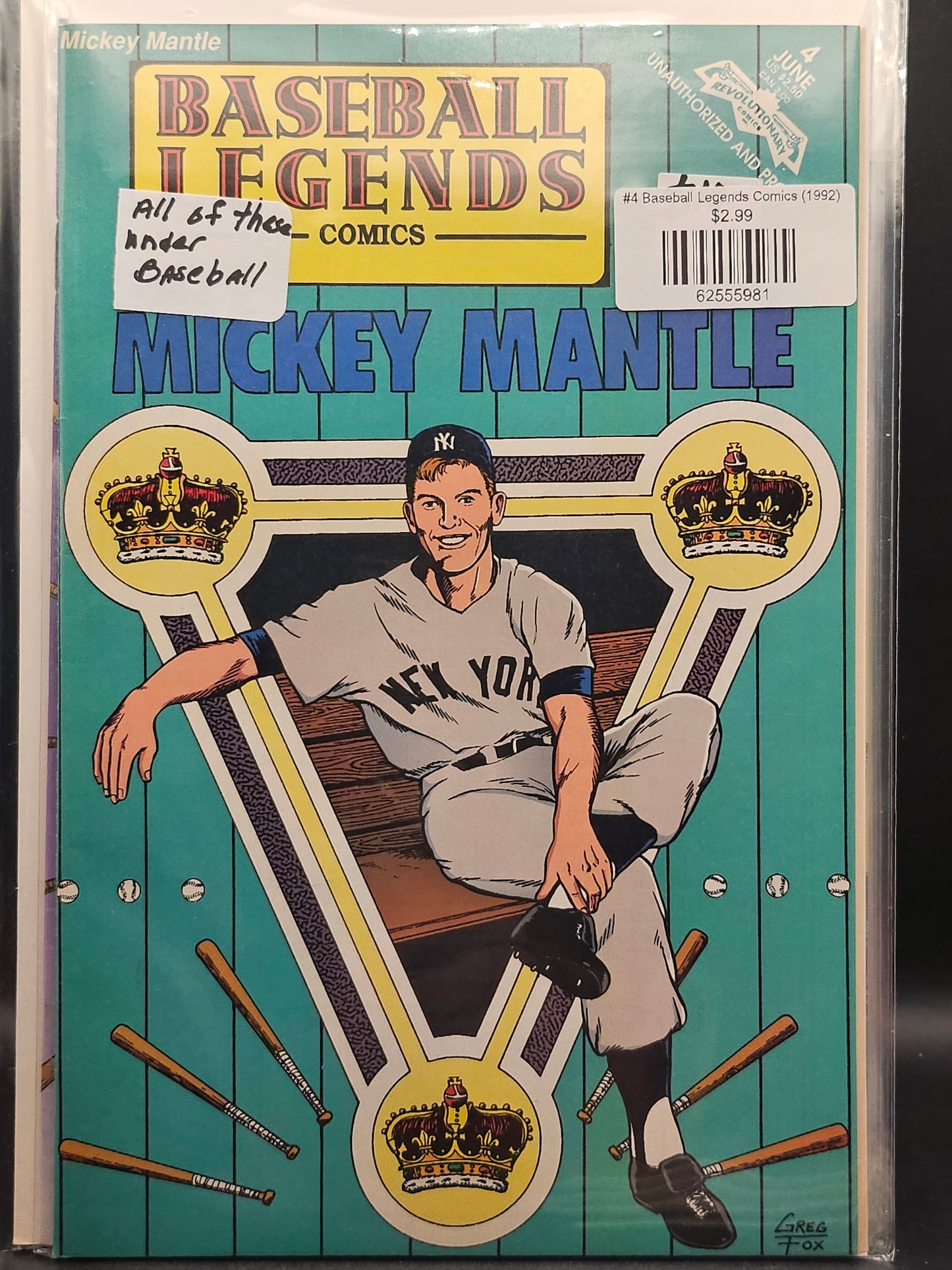 #4 Baseball Legends Comics (1992)