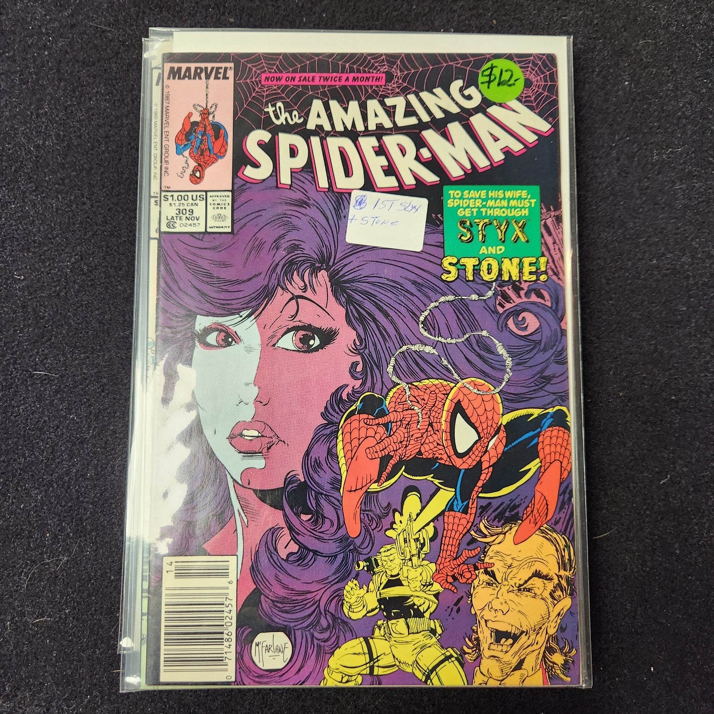 Amazing Spiderman V1 1963–1998 #309 (1987) — First Styx & Stone