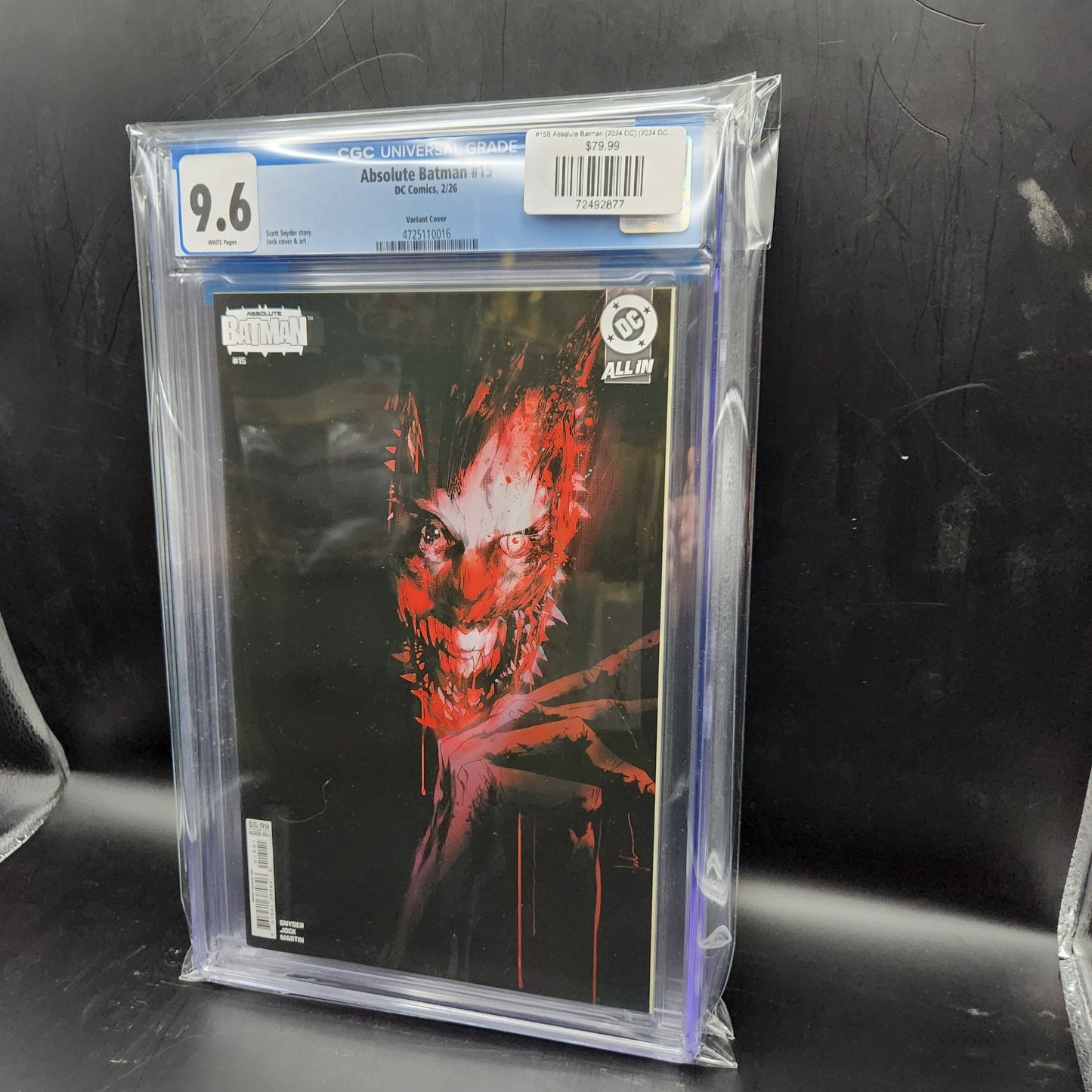 #15B Absolute Batman (2024 DC) (2024 DC) #15B $80 (CGC 9.6 Slab)
