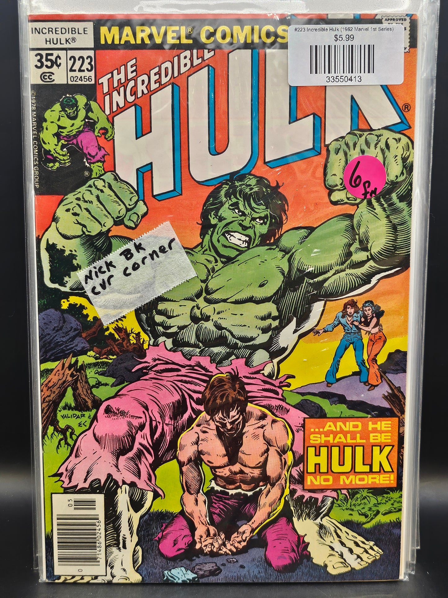 #223 Incredible Hulk (1962 Marvel 1st Series)
